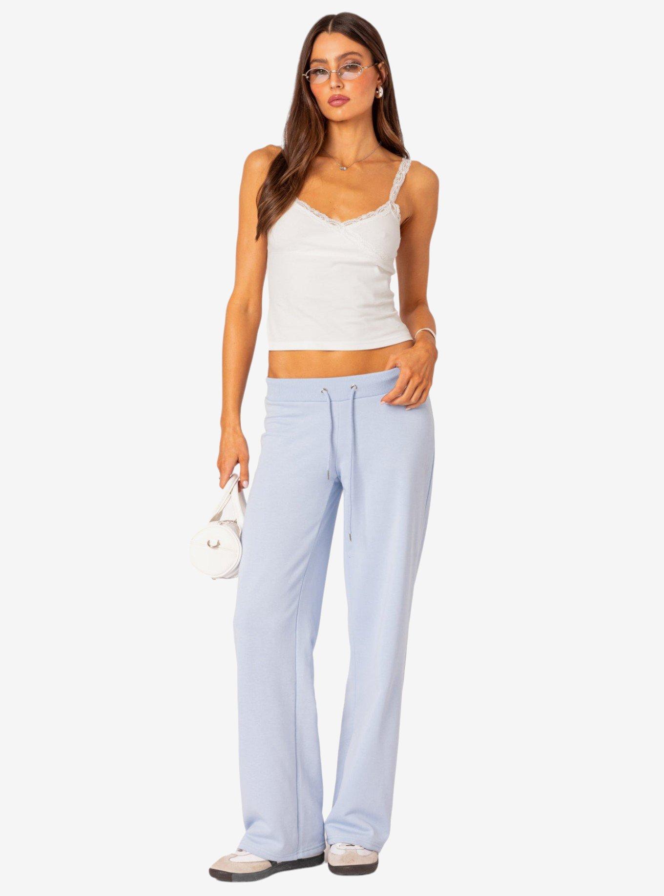 Amilia Lace Trim Tank Top White, BRIGHT WHITE, alternate