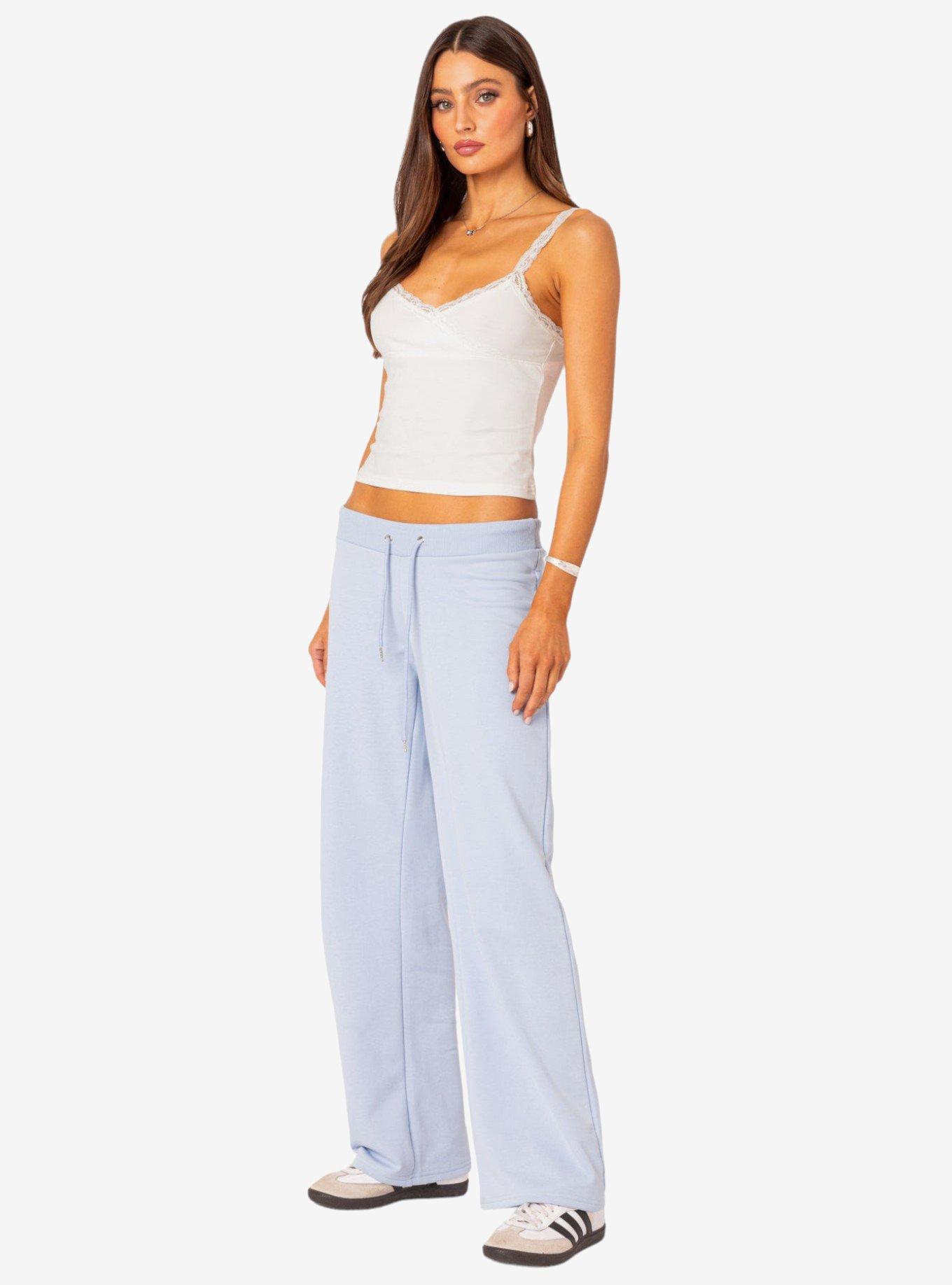 Amilia Lace Trim Tank Top White, BRIGHT WHITE, alternate