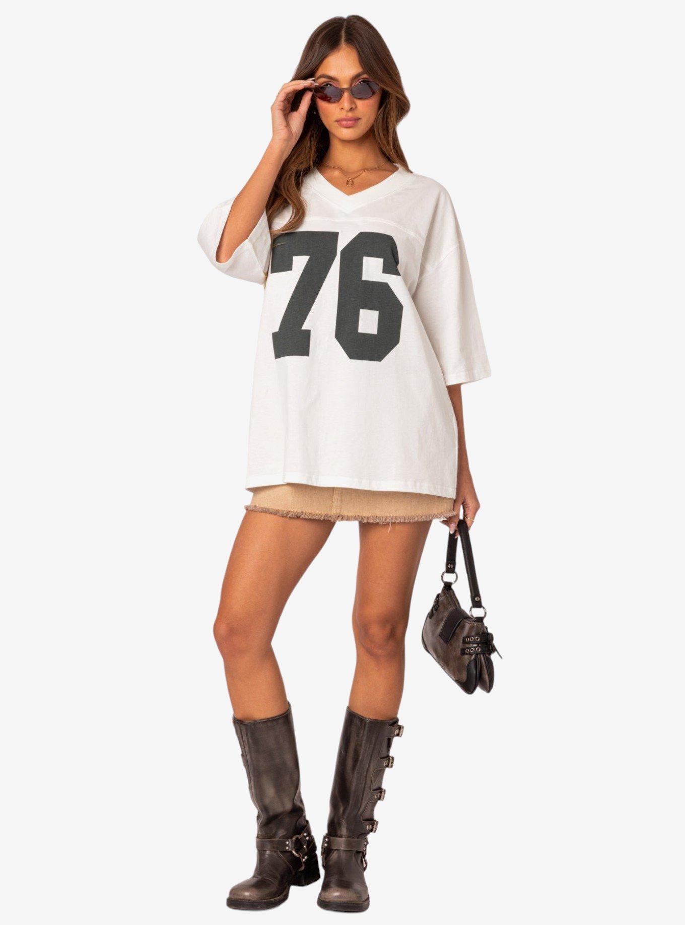 76 Oversized T-Shirt White, BRIGHT WHITE, alternate