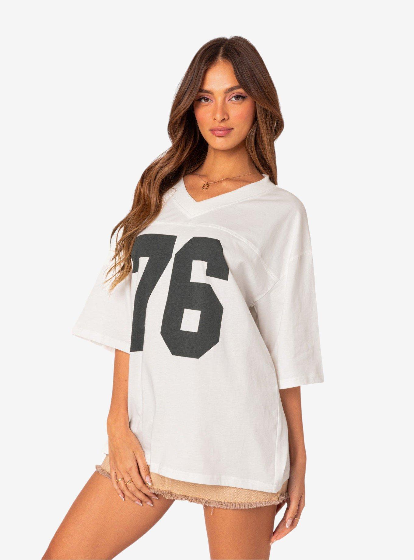 76 Oversized T-Shirt White, BRIGHT WHITE, alternate