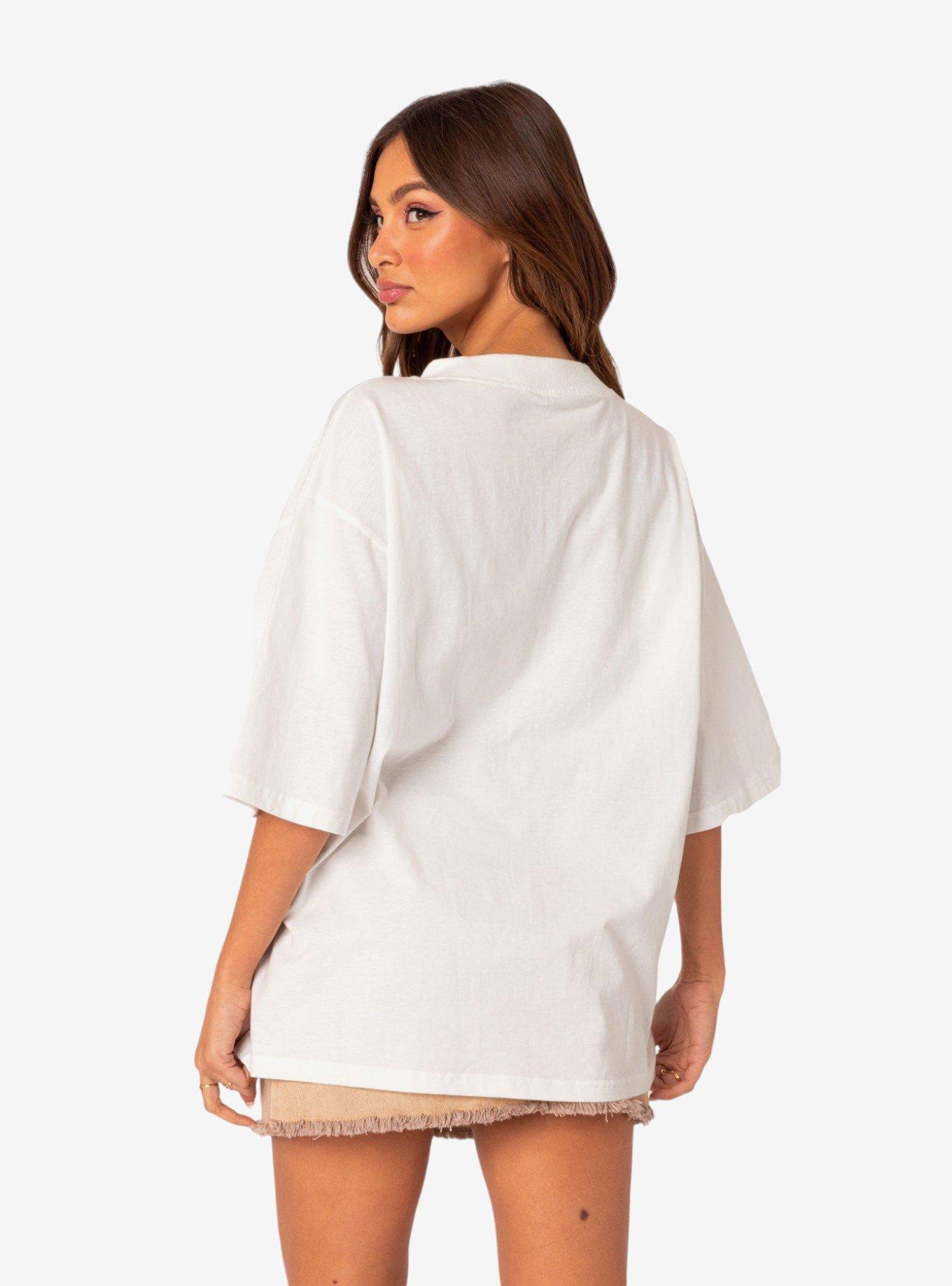 76 Oversized T-Shirt White, BRIGHT WHITE, alternate