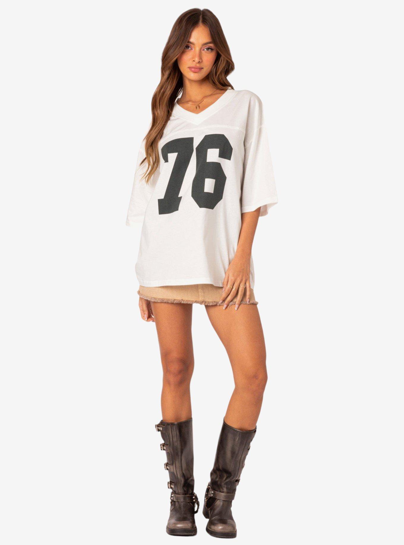 76 Oversized T-Shirt White, BRIGHT WHITE, alternate