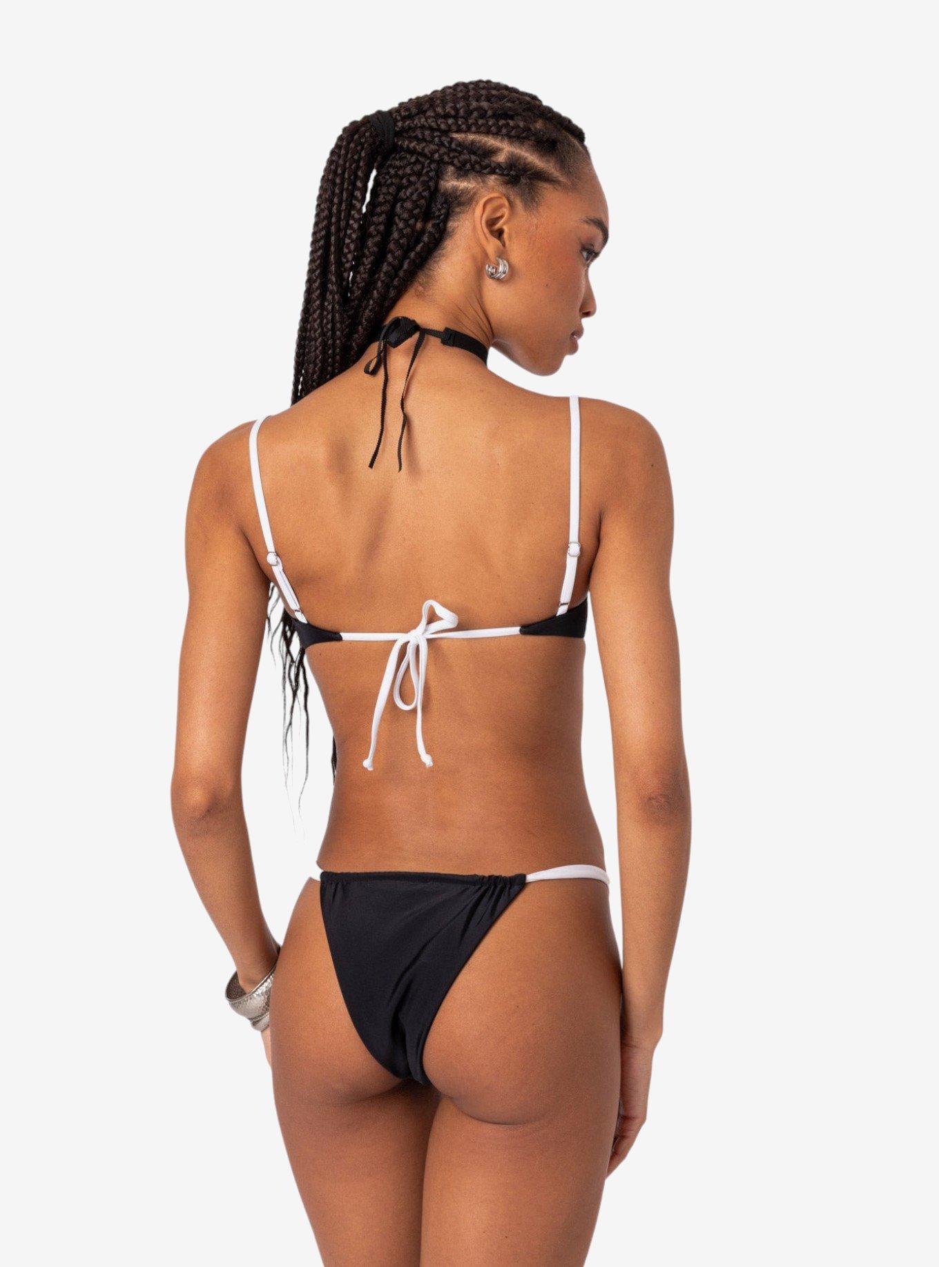 Leanna Contrast Cupped Swim Top, MULTI, alternate