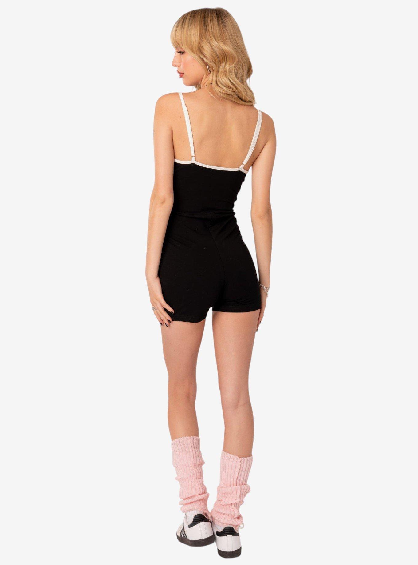 Edikted Basics Contrast Romper, MULTI, alternate