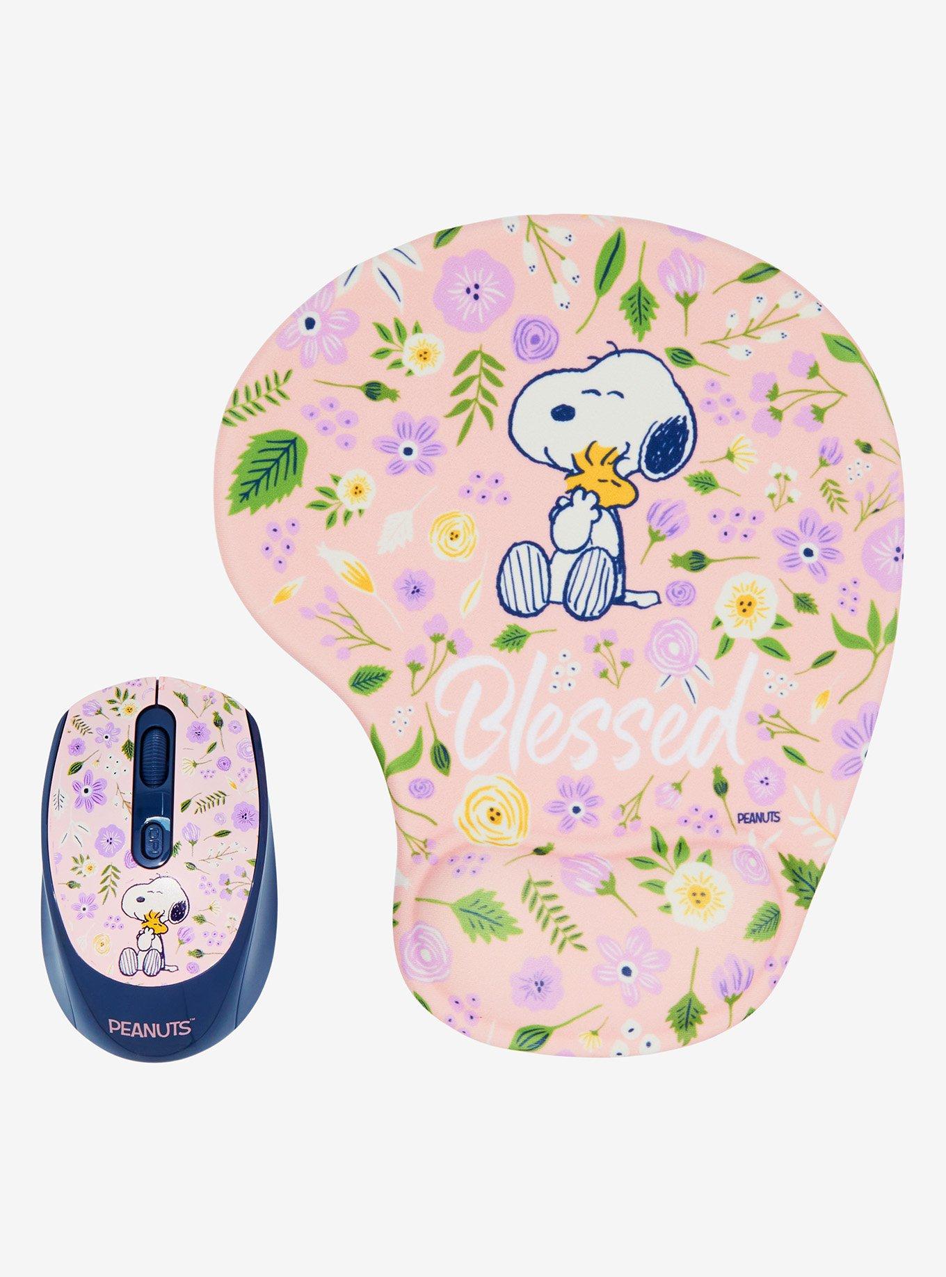 Peanuts Snoopy & Woodstock Blessed Floral Mouse and Mousepad, , alternate