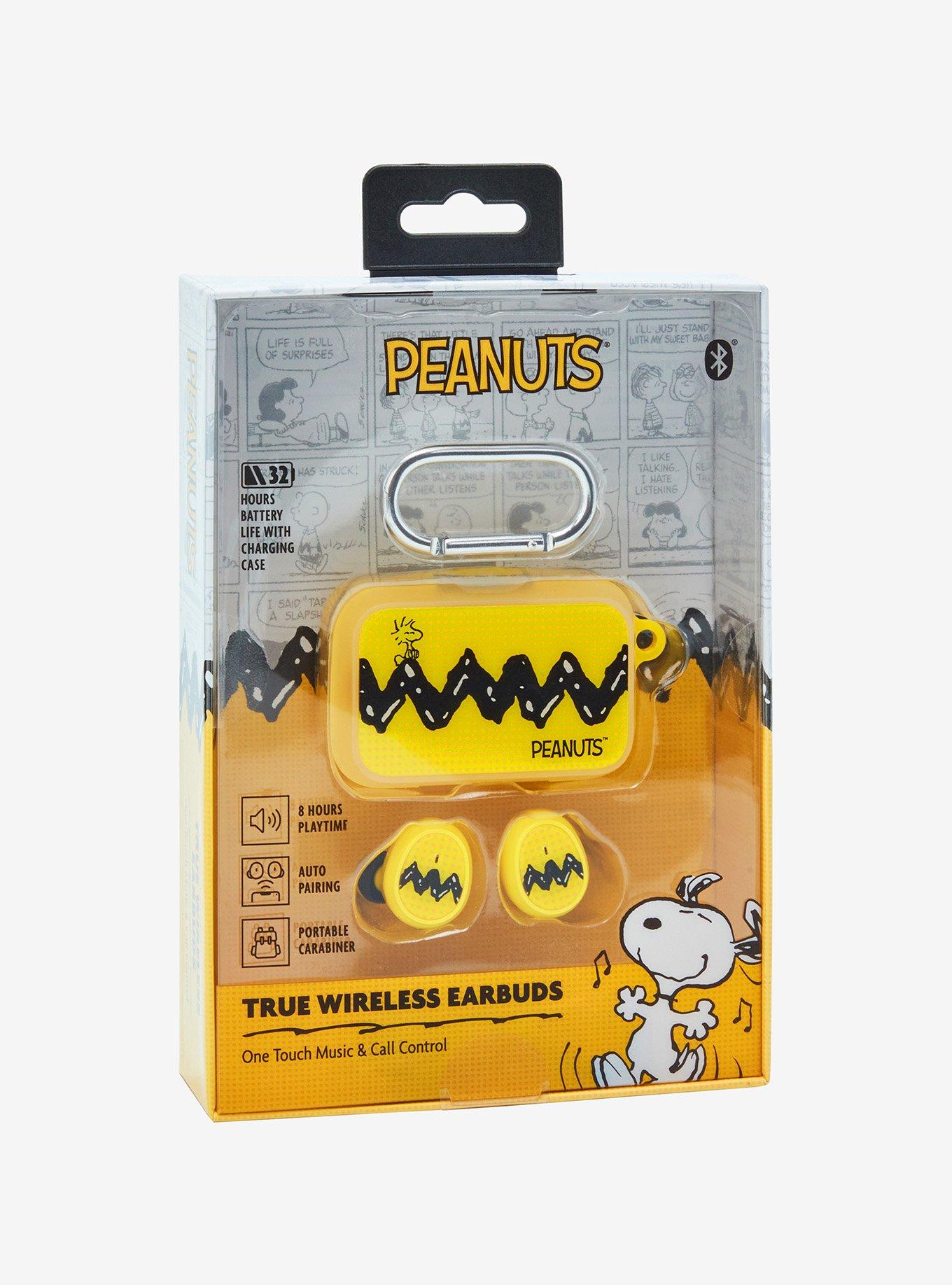 Peanuts Charlie Brown Shirt Wireless Earbuds and Case, , alternate