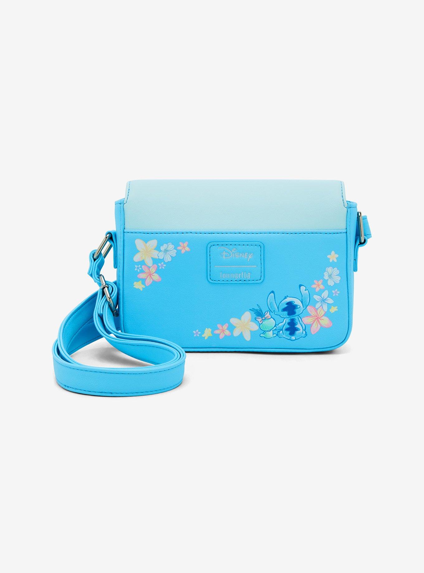Loungefly Disney Stitch & Scrump Flowers Crossbody Bag, , alternate