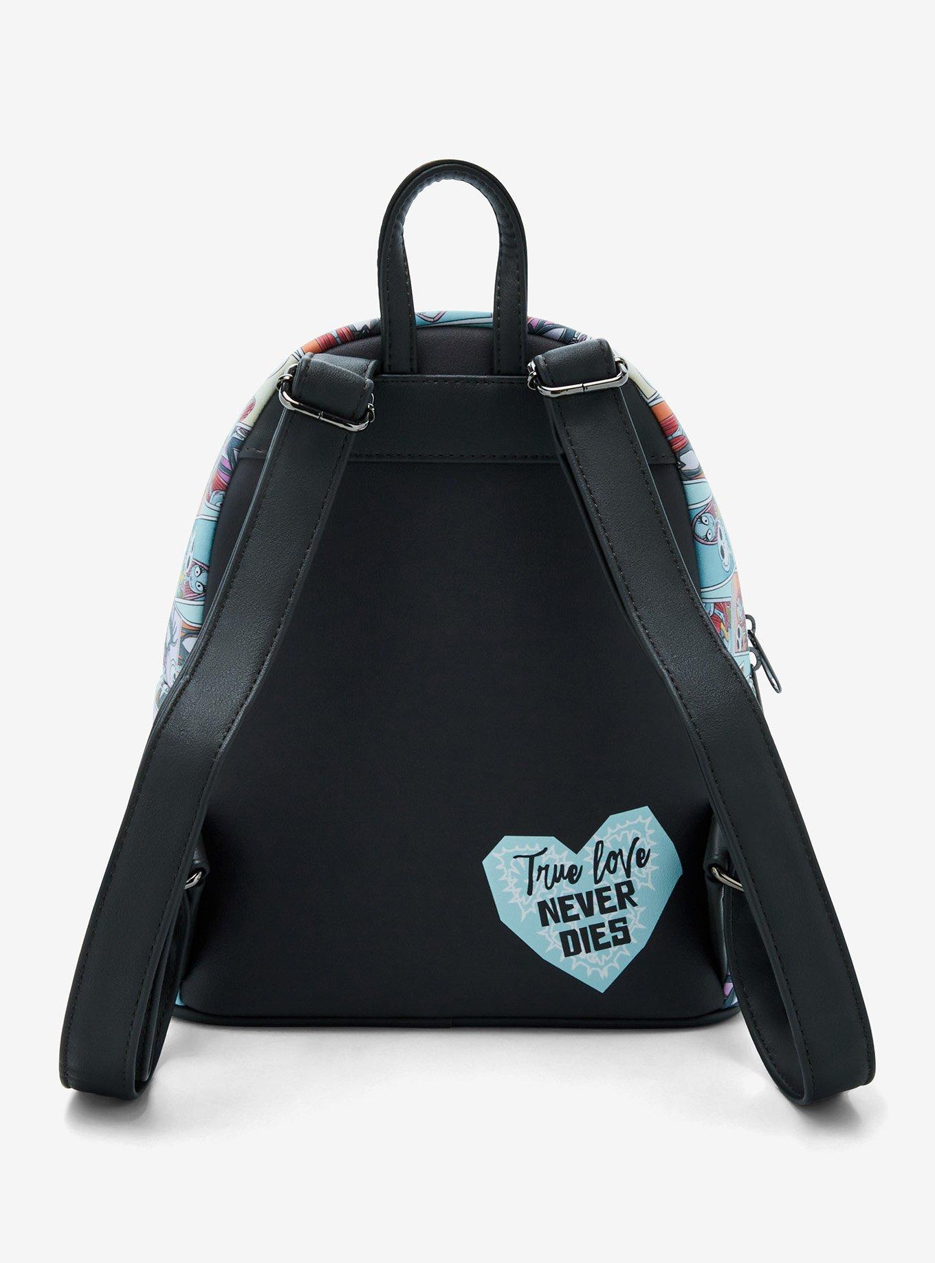 Loungefly The Nightmare Before Christmas Jack & Sally Photos Mini Backpack, , alternate