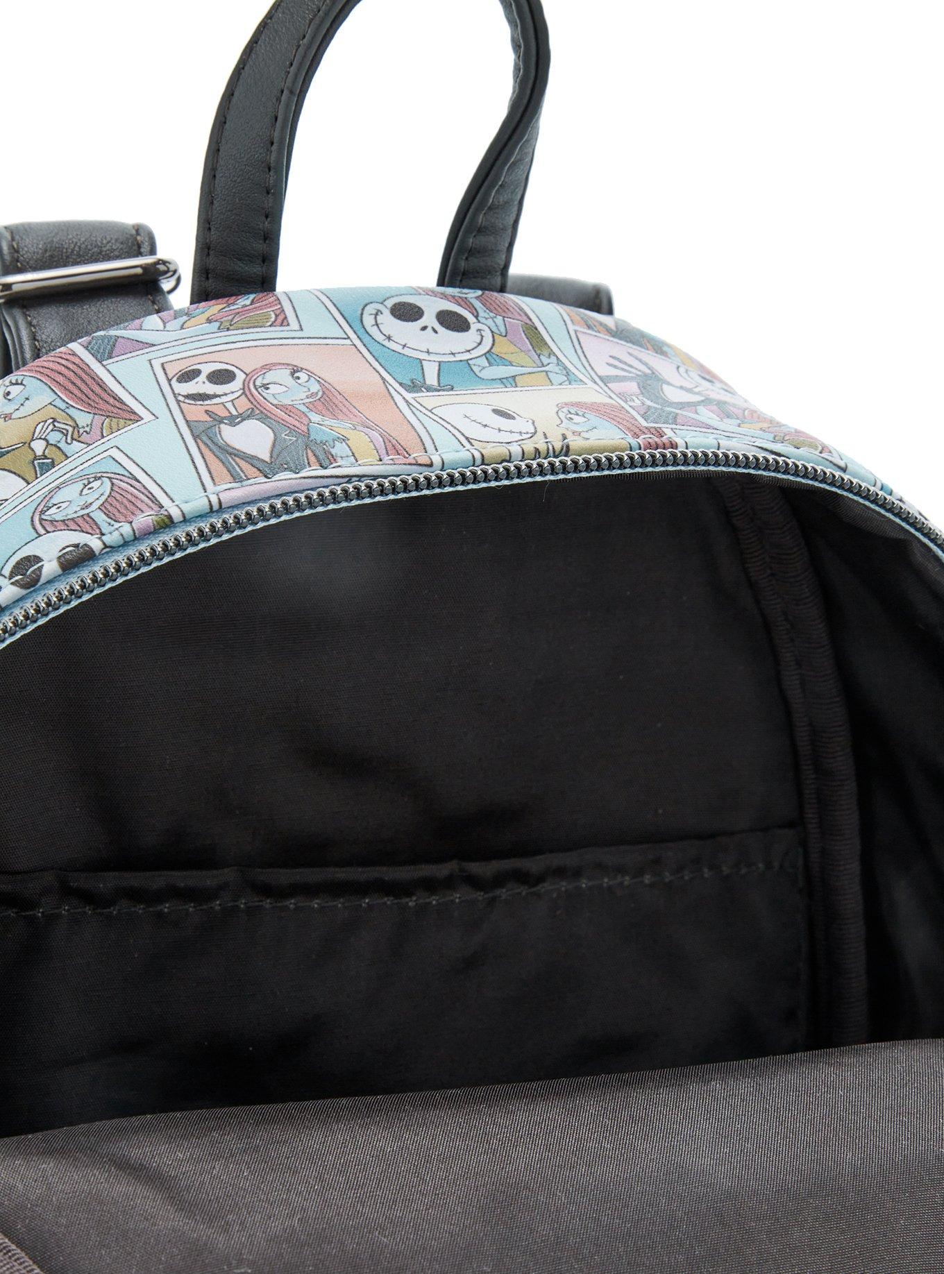 Loungefly The Nightmare Before Christmas Jack & Sally Photos Mini Backpack, , alternate