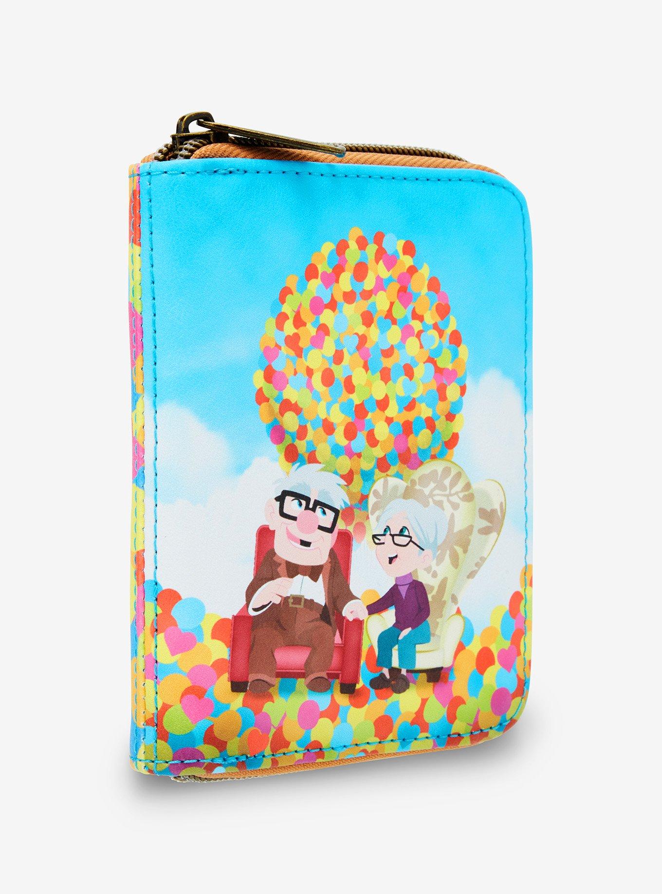 Loungefly Disney Pixar Up Carl & Ellie Balloons Mini Zipper Wallet, , hi-res