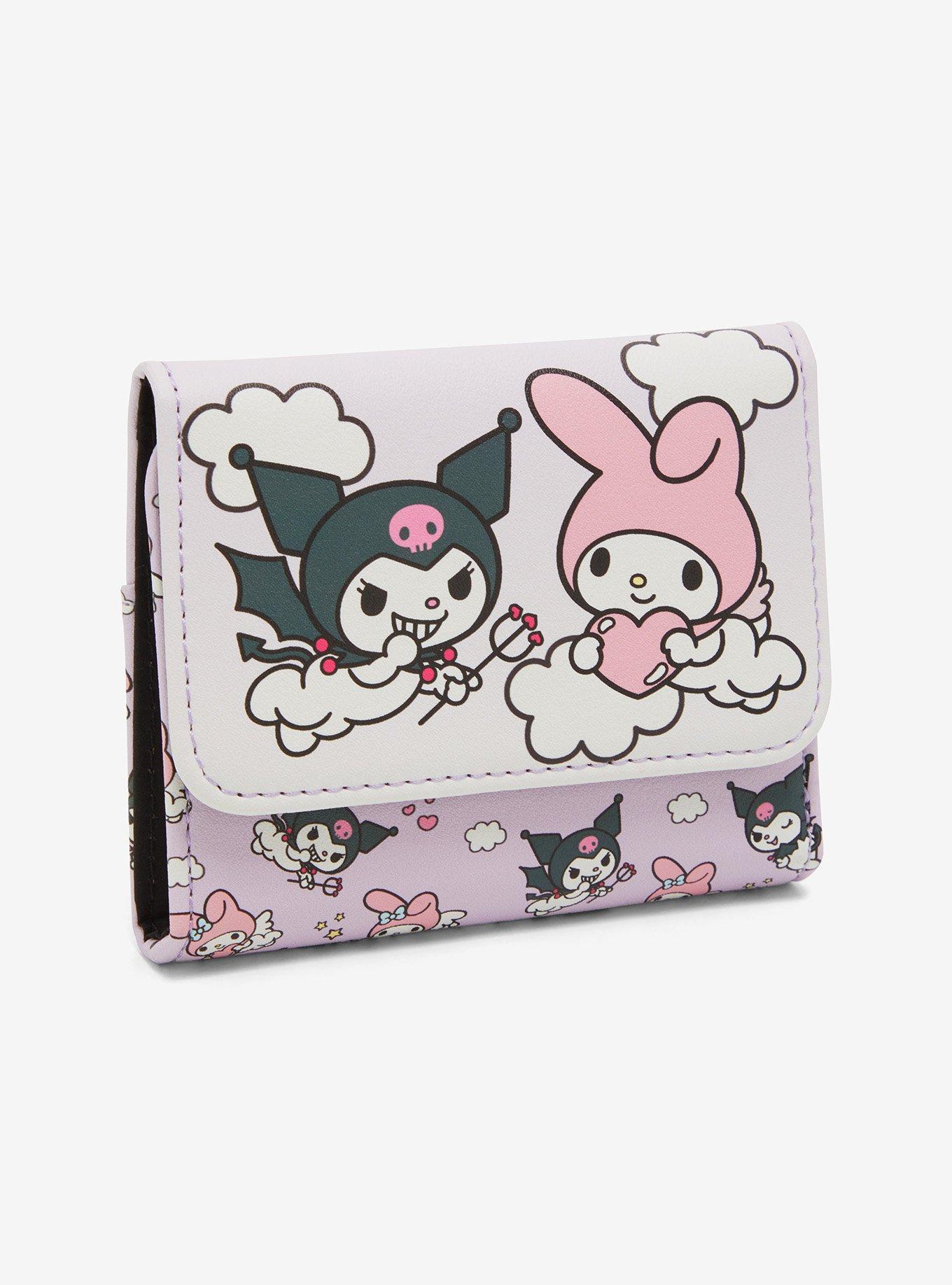 Loungefly Kuromi & My Melody Angel & Devil Mini Flap Wallet, , hi-res