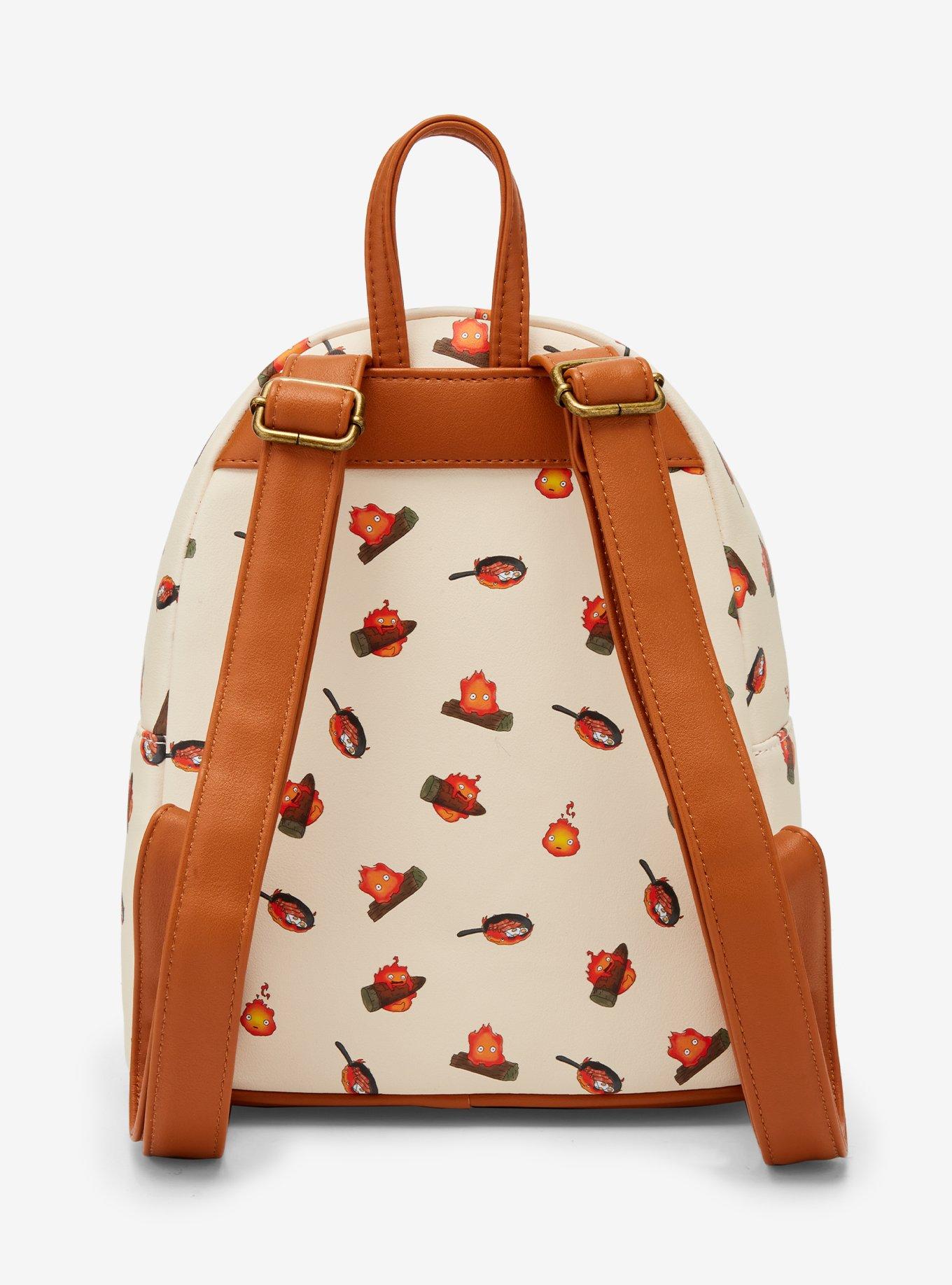 Loungefly Studio Ghibli® Howl's Moving Castle Calcifer Print Mini Backpack, , alternate