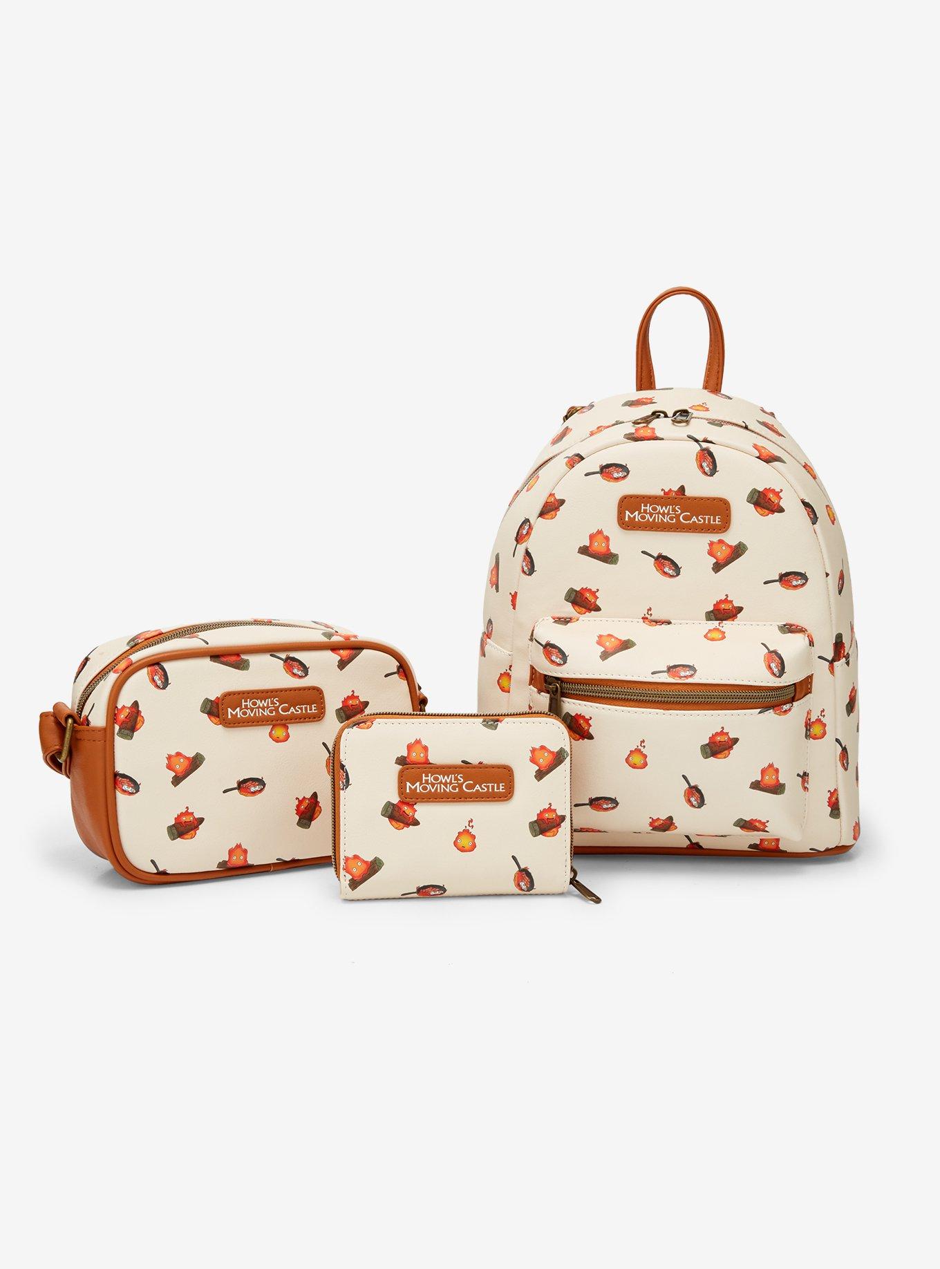 Loungefly Studio Ghibli® Howl's Moving Castle Calcifer Print Mini Backpack, , alternate