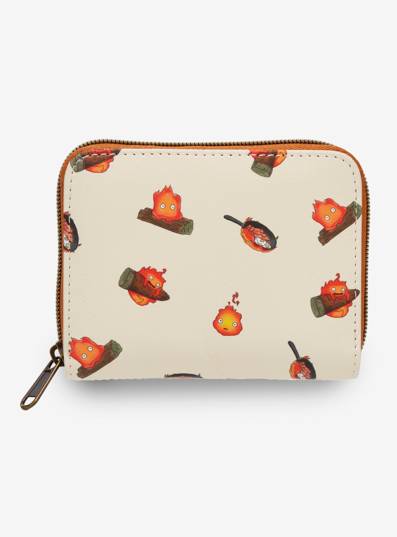 Loungefly Studio Ghibli® Howl's Moving Castle Calcifer Print Mini Zipper Wallet, , alternate