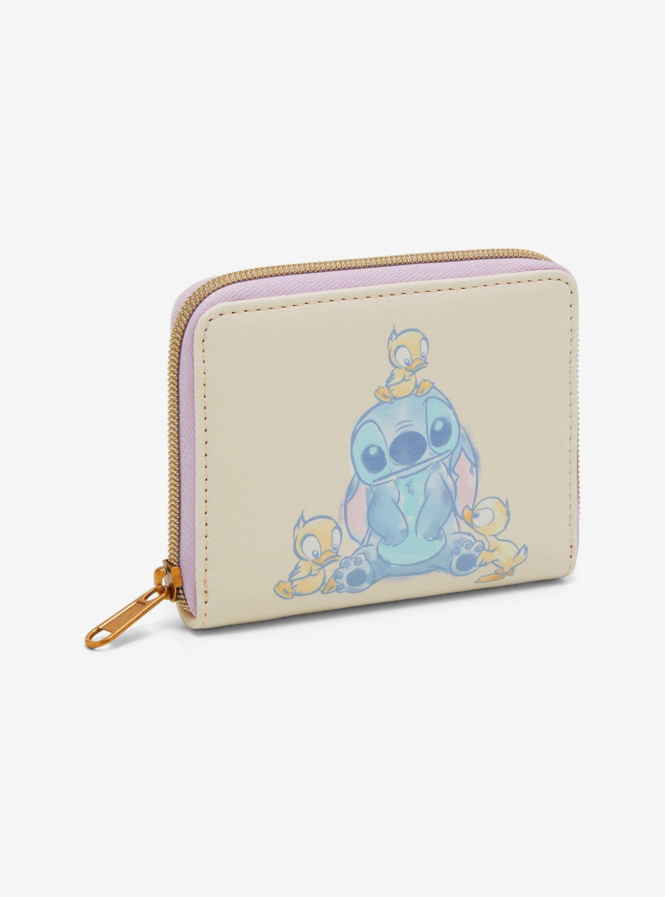 Loungefly Disney Stitch & Ducks Pastel Mini Zipper Wallet, , hi-res