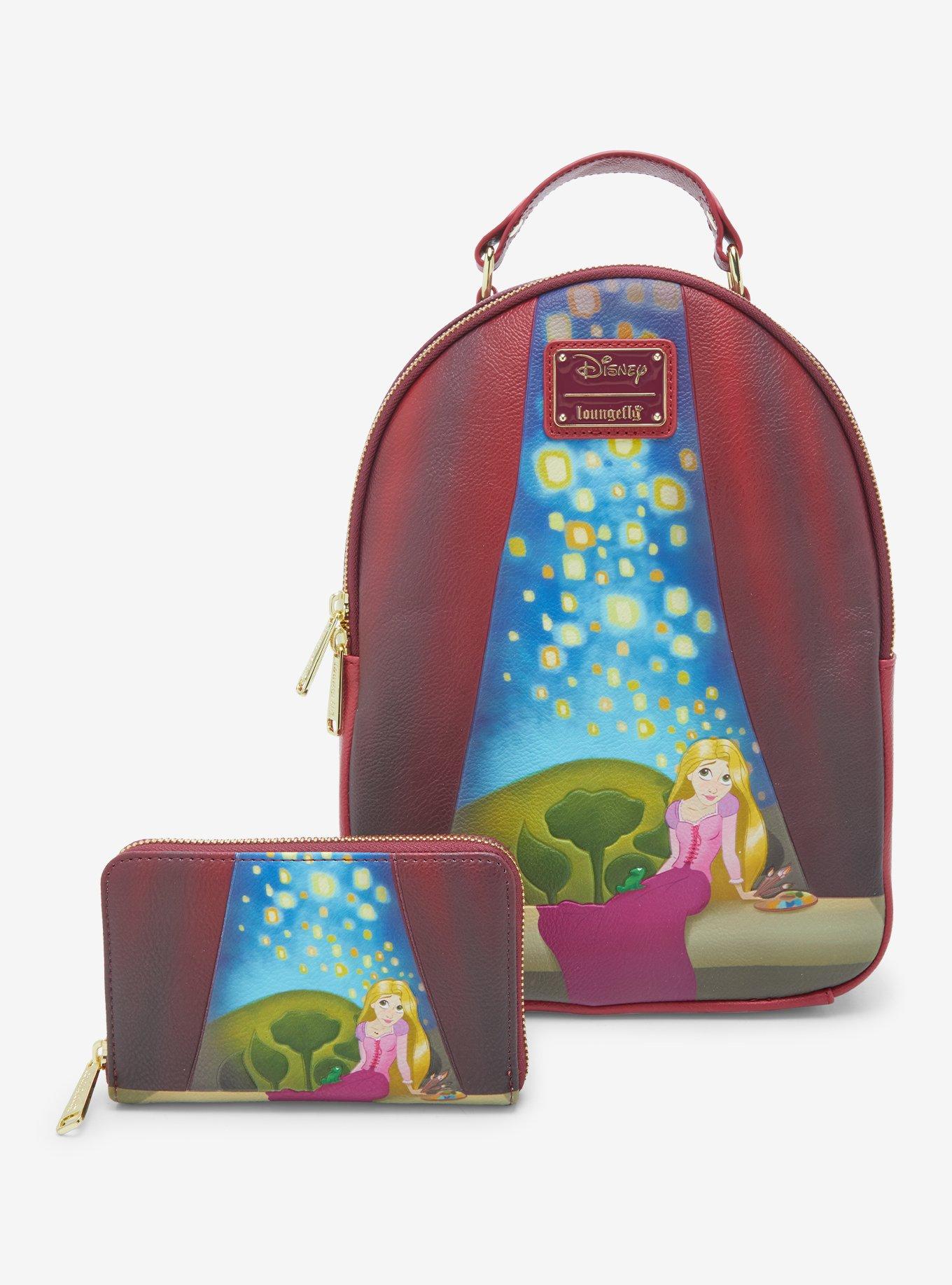 Loungefly Disney Tangled Rapunzel Tower Illustrated Lantern Zip Wallet, , alternate