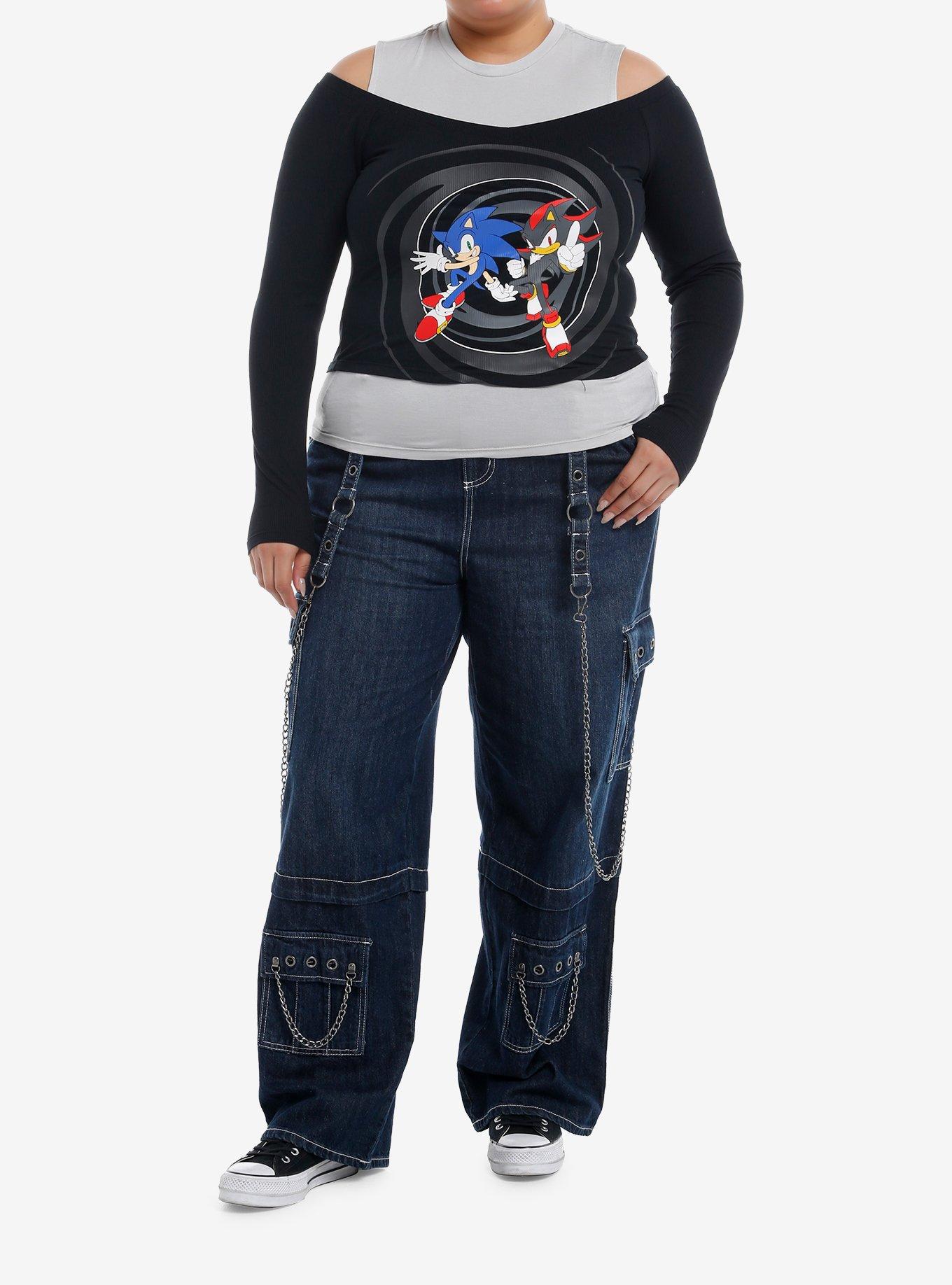 Sonic The Hedgehog Sonic & Shadow Twofer Long-Sleeve Top Plus Size, , hi-res