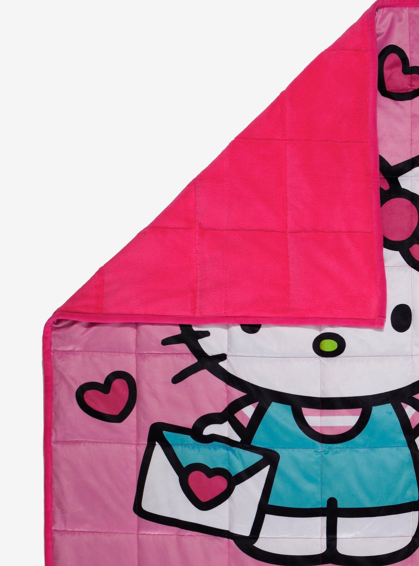 Hello Kitty Hearts & Rainbows Weighted Blanket, , hi-res