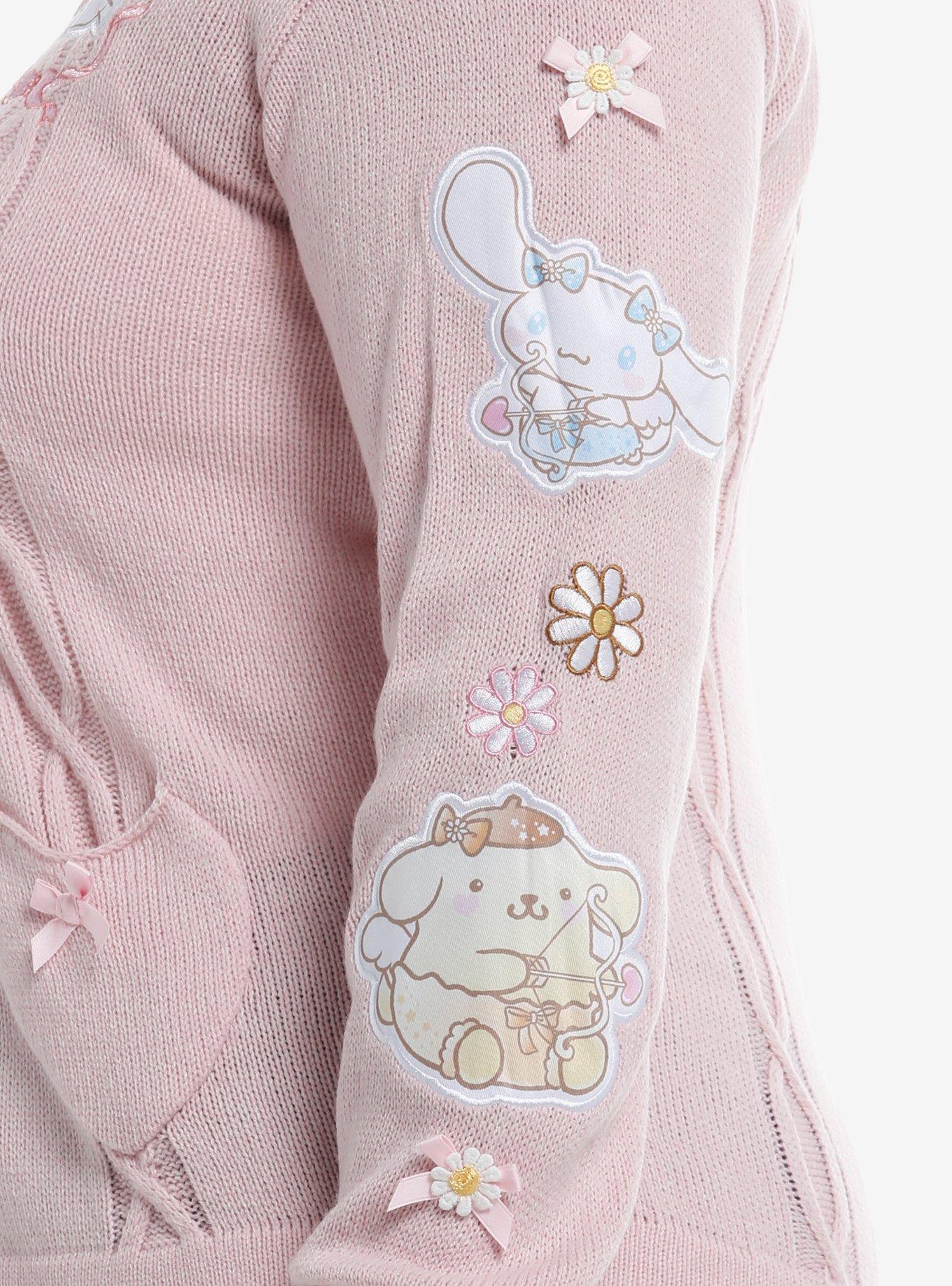 Hello Kitty And Friends Cupid Heart Girls Cardigan Plus Size, PINK, alternate