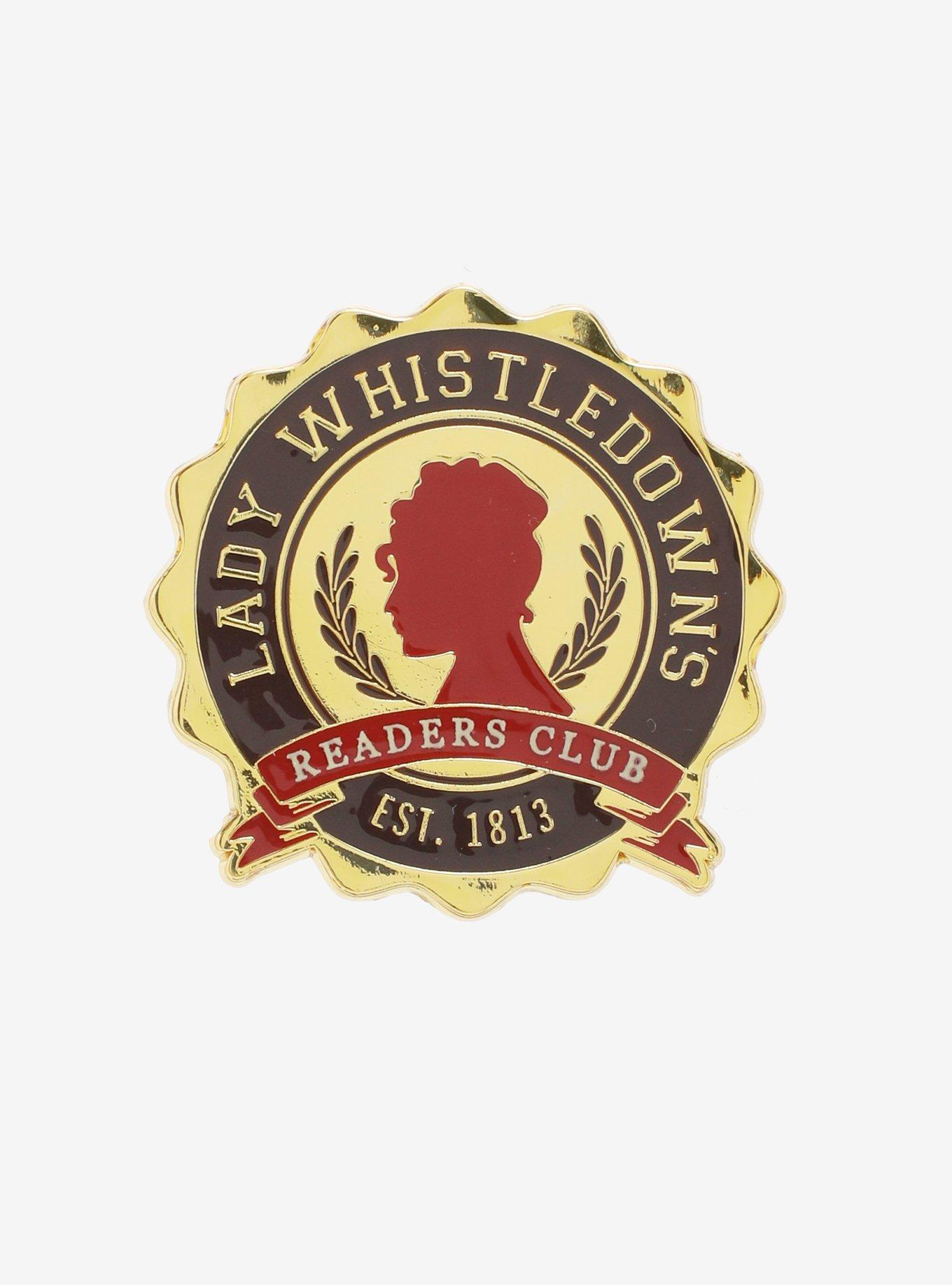 Bridgerton Lady Whistledown's Readers Club Enamel Pin, , hi-res