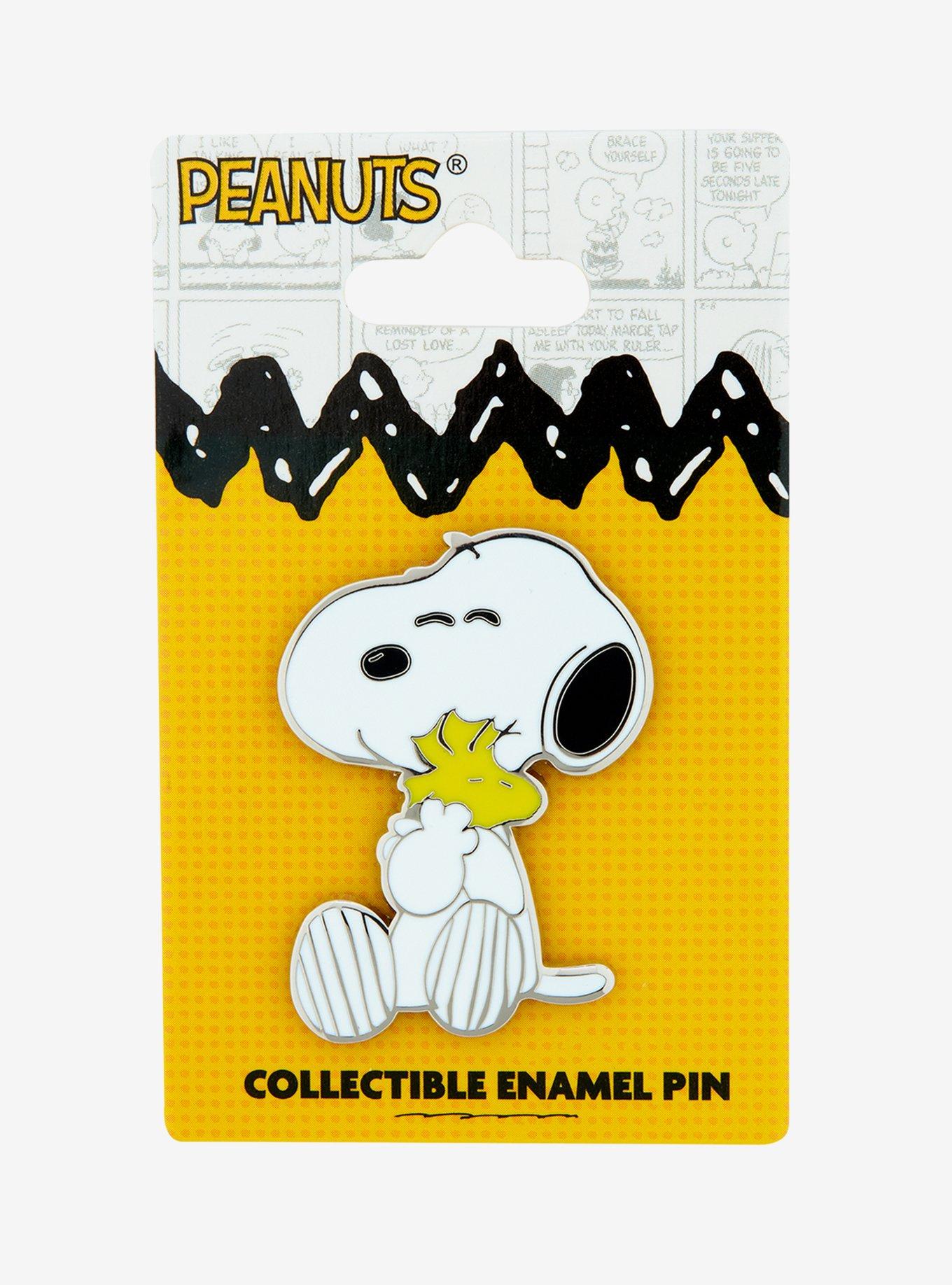 Peanuts Snoopy & Woodstock Hug Enamel Pin, , hi-res