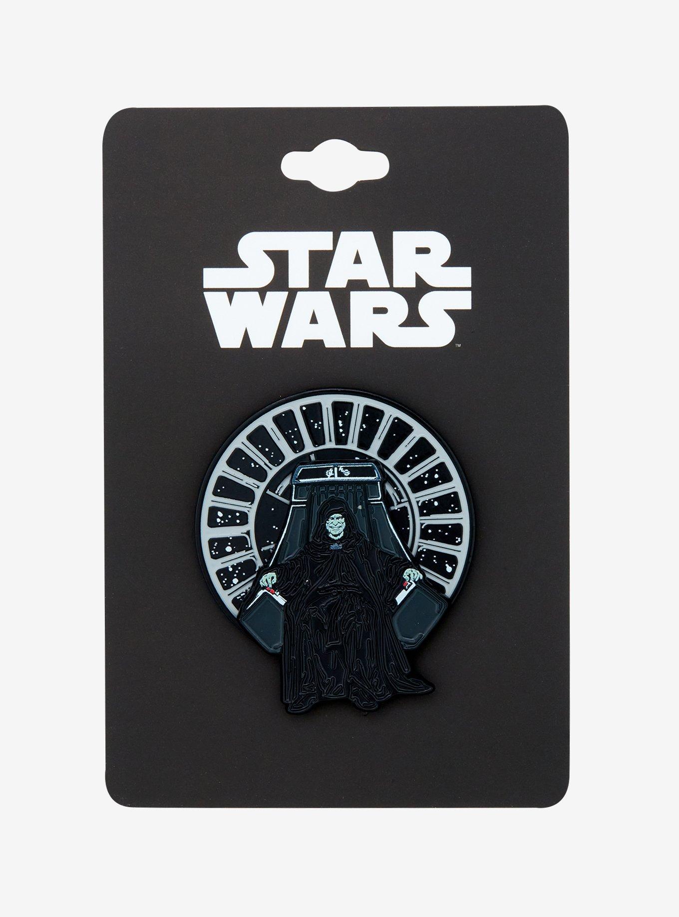 Star Wars Emperor Palpatine Spinning Enamel Pin — BoxLunch Exclusive, , alternate