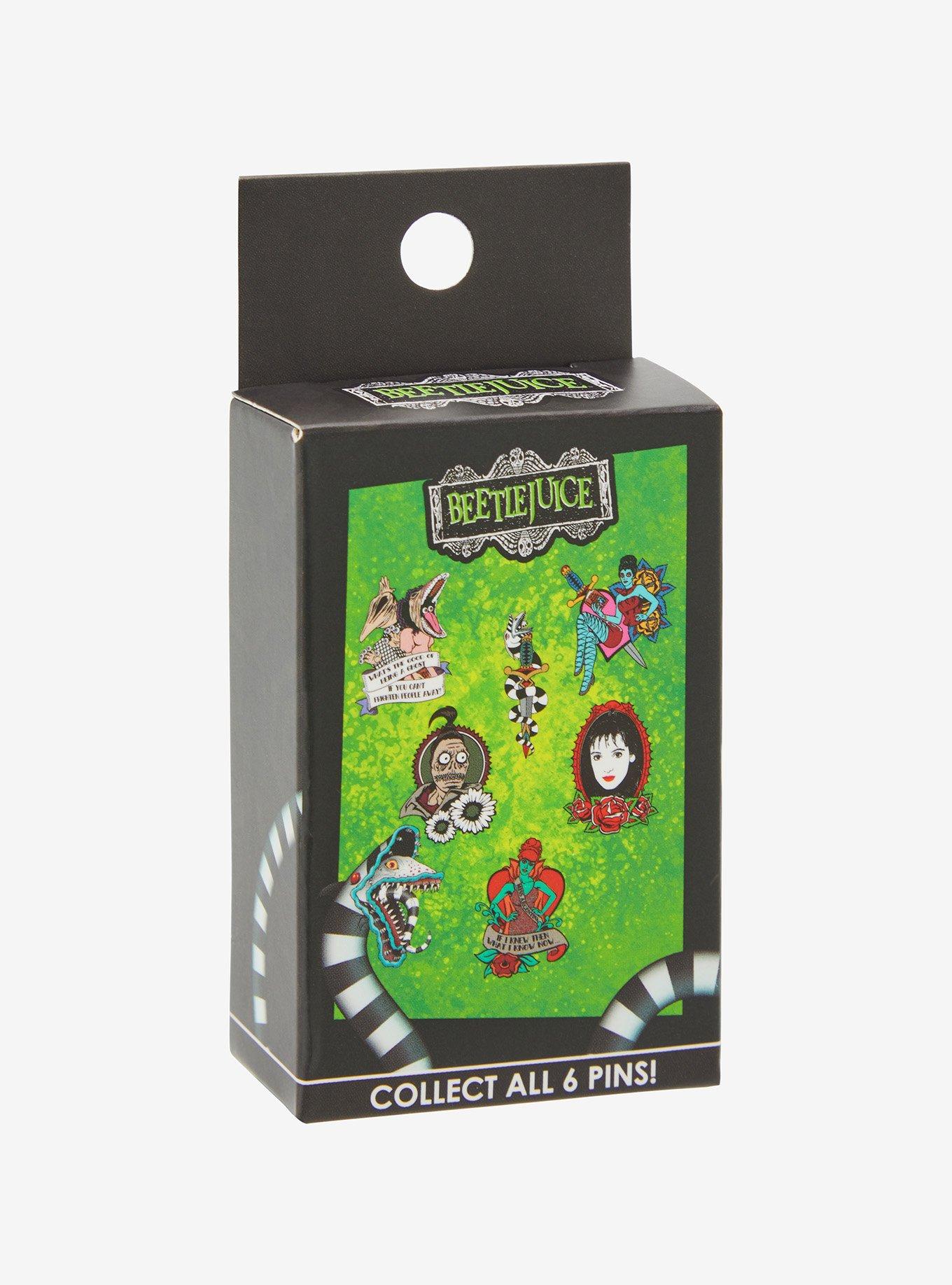 Beetlejuice Tattoo Blind Box Enamel Pin — BoxLunch Exclusive, , hi-res