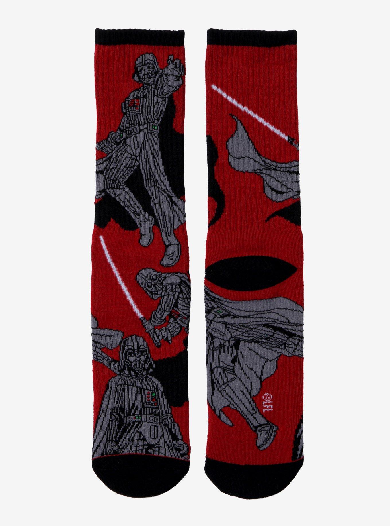 Star Wars Darth Vader Allover Print Crew Socks - BoxLunch Exclusive, , hi-res