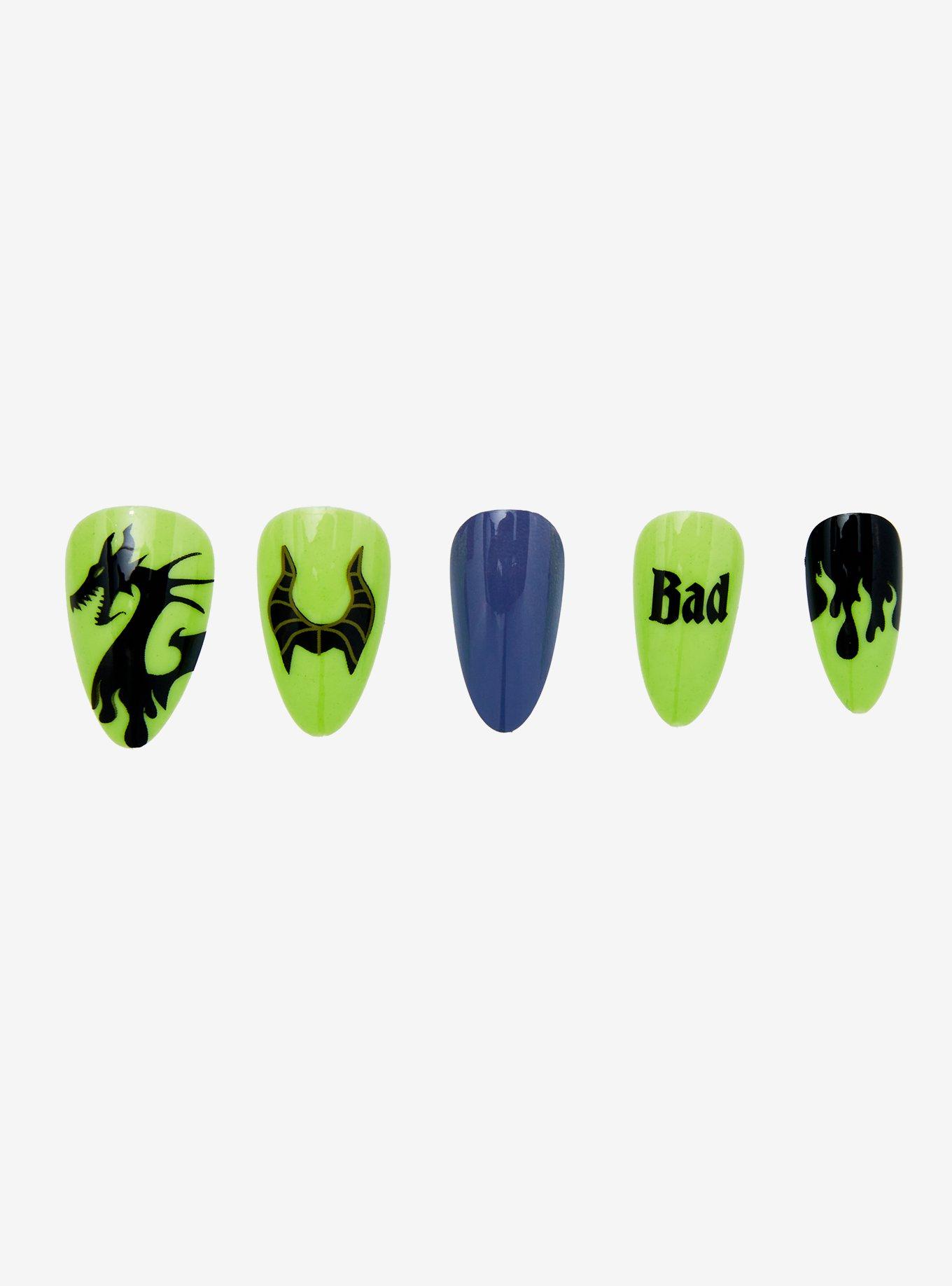 Disney Sleeping Beauty Maleficent Press On Nail Set, , alternate