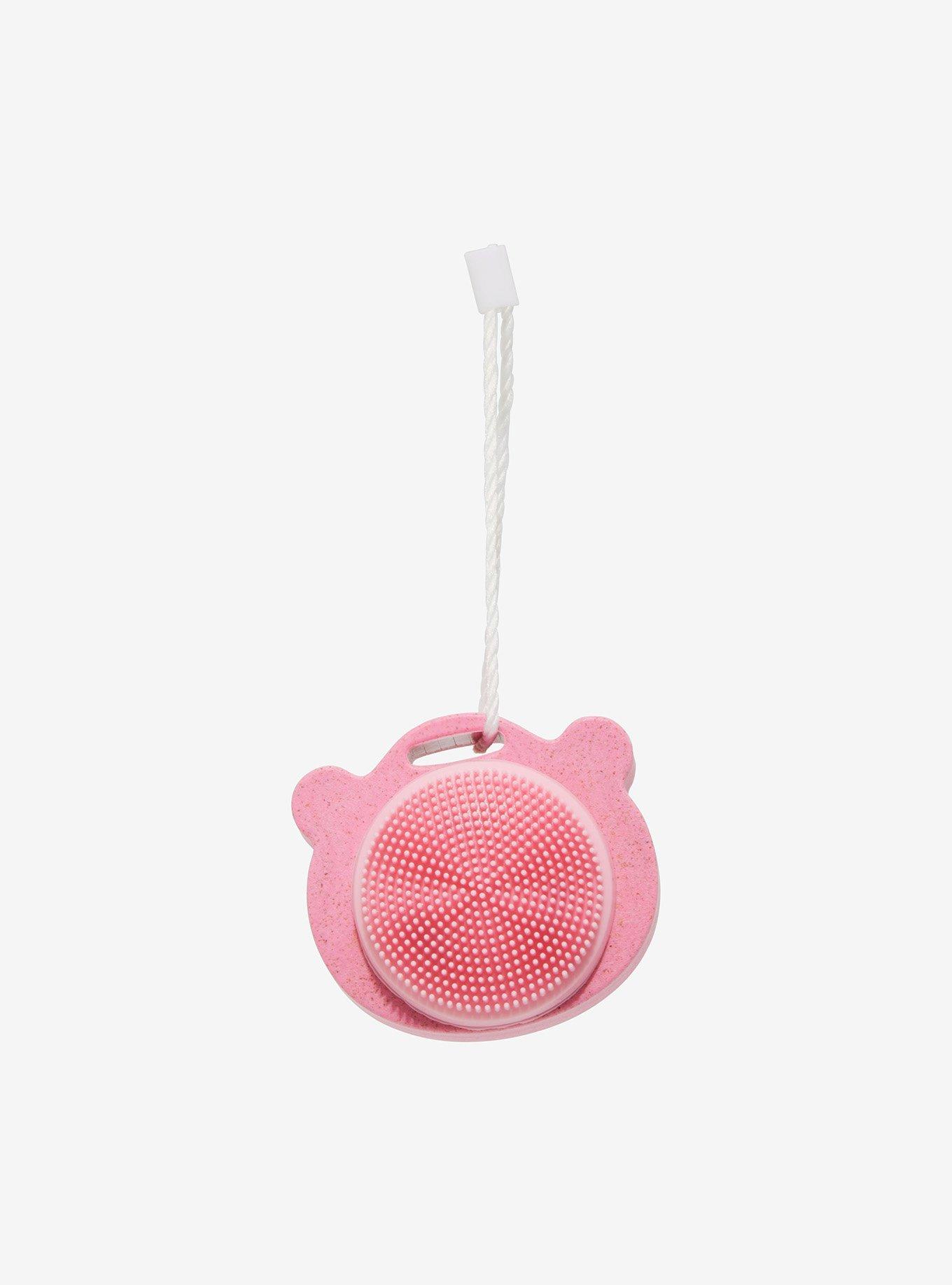 Pink Bear Double-Sided Face Wash Brush, , hi-res