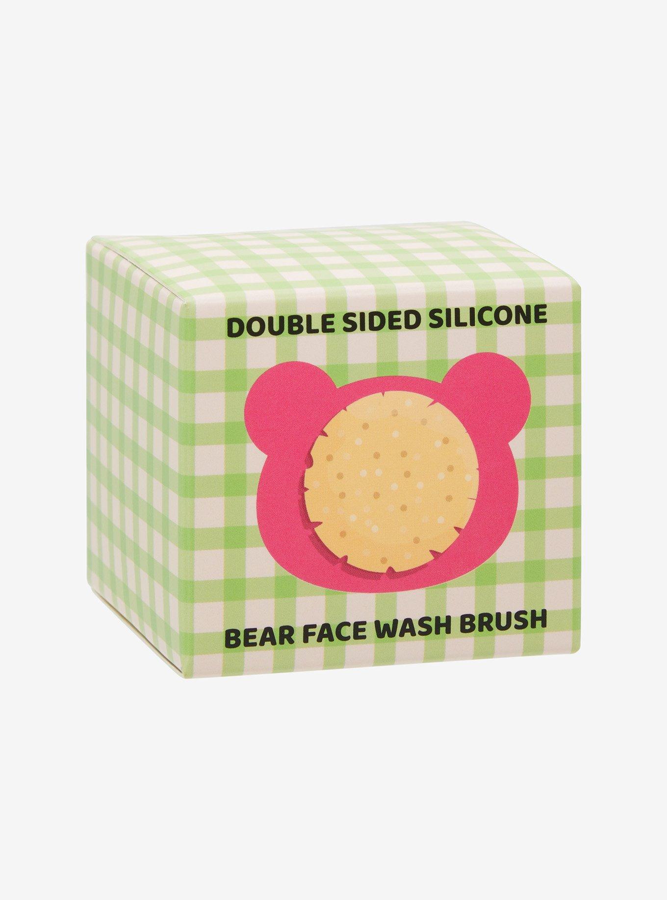 Pink Bear Double-Sided Face Wash Brush, , alternate
