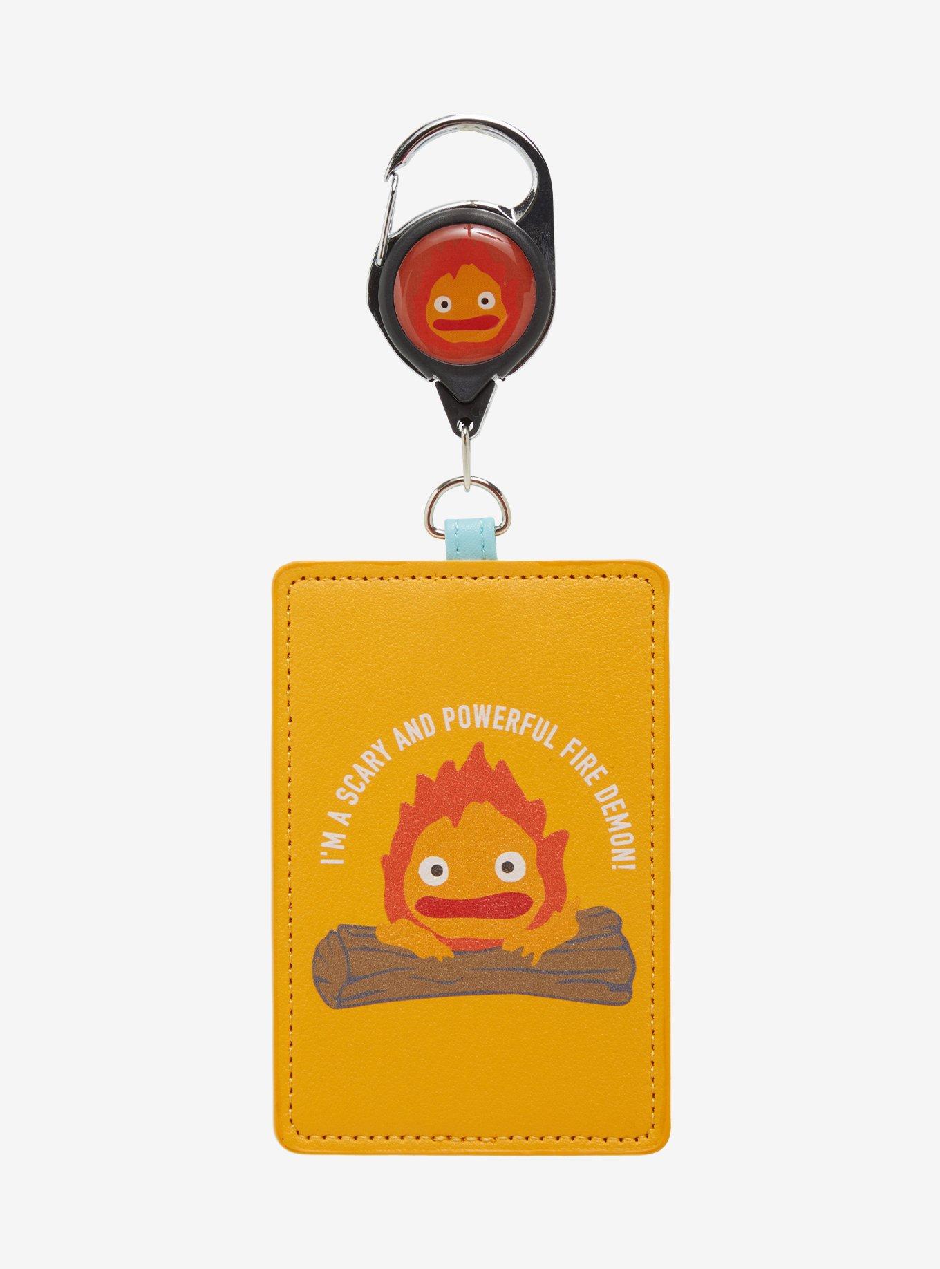 Studio Ghibli Howl's Moving Castle Calcifer Retractable Lanyard, , alternate