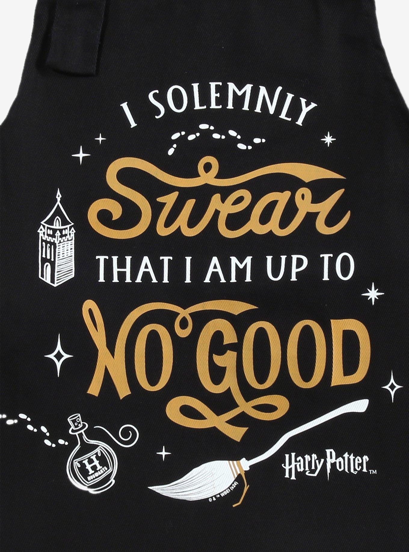 Harry Potter I Solemnly Swear Black Apron, , alternate