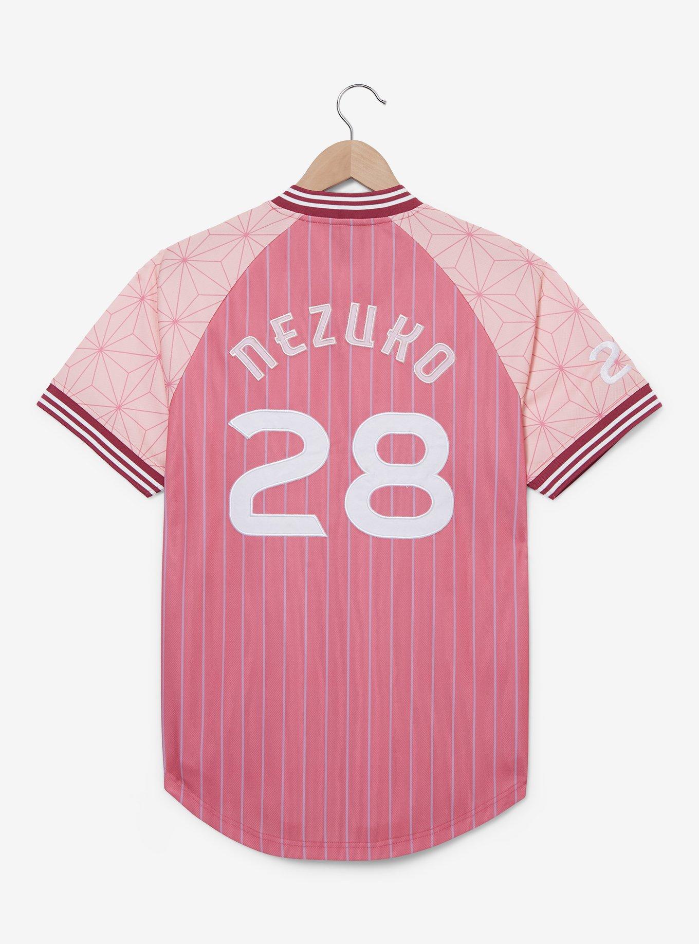 Demon Slayer: Kimetsu no Yaiba Nezuko Batting Jersey - BoxLunch Exclusive, PINK, alternate