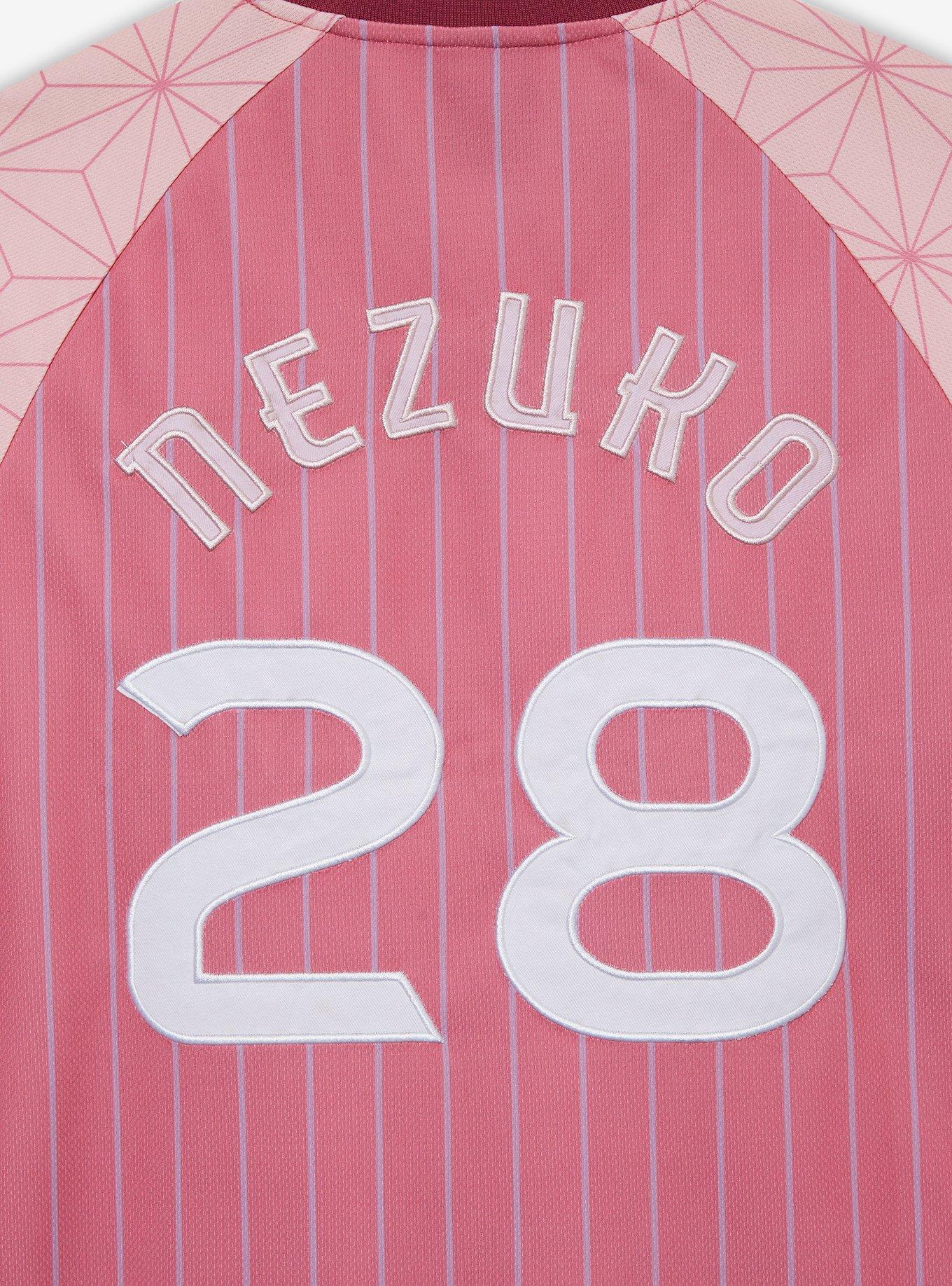 Demon Slayer: Kimetsu no Yaiba Nezuko Batting Jersey - BoxLunch Exclusive, PINK, alternate