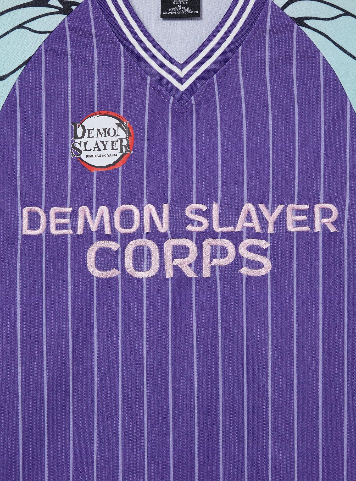 Demon Slayer: Kimetsu no Yaiba Shinobu Batting Jersey - BoxLunch Exclusive, PURPLE, alternate