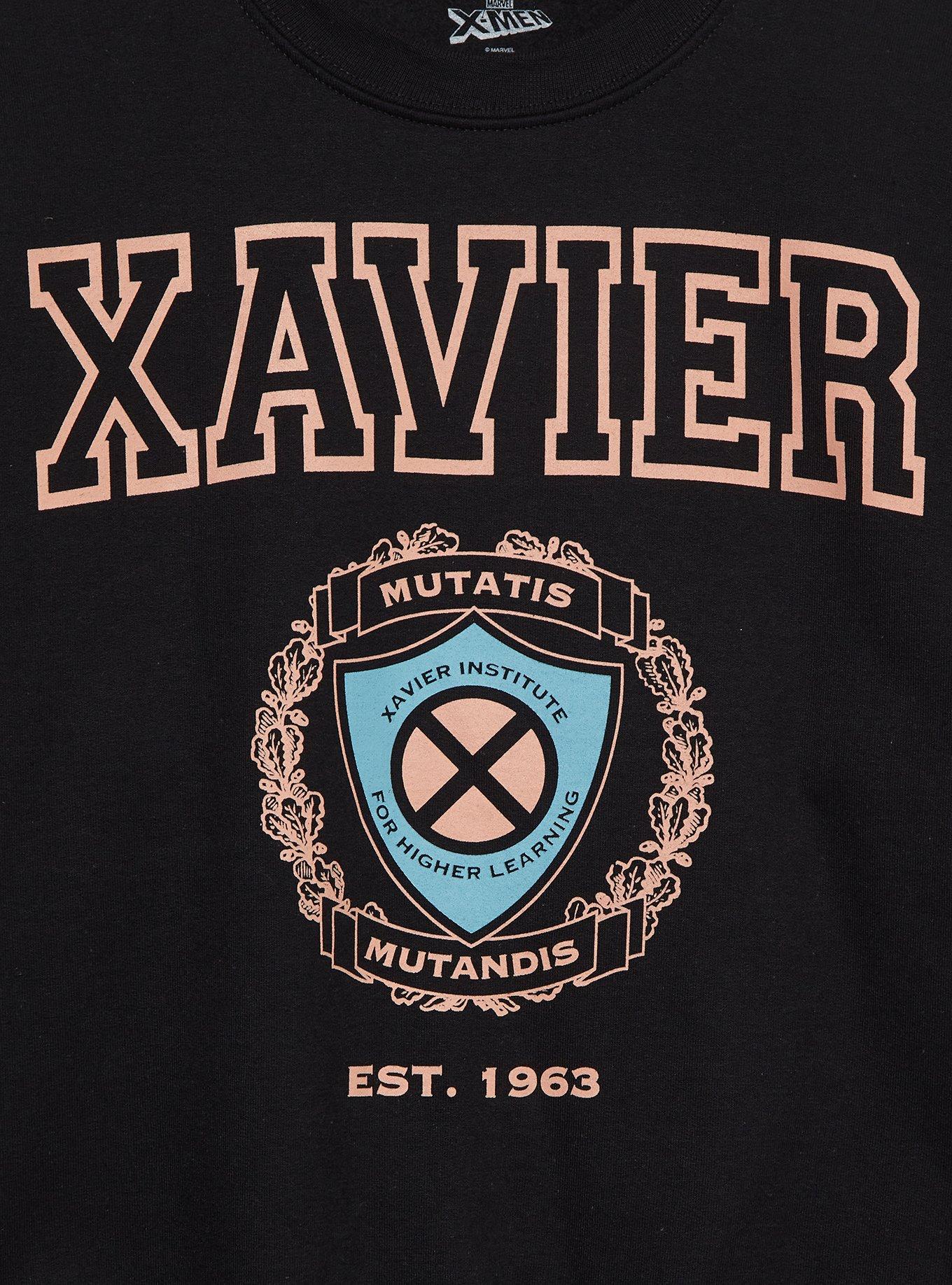 Marvel X-Men Xavier Institute Crest Crewneck - BoxLunch Exclusive, BLACK, alternate