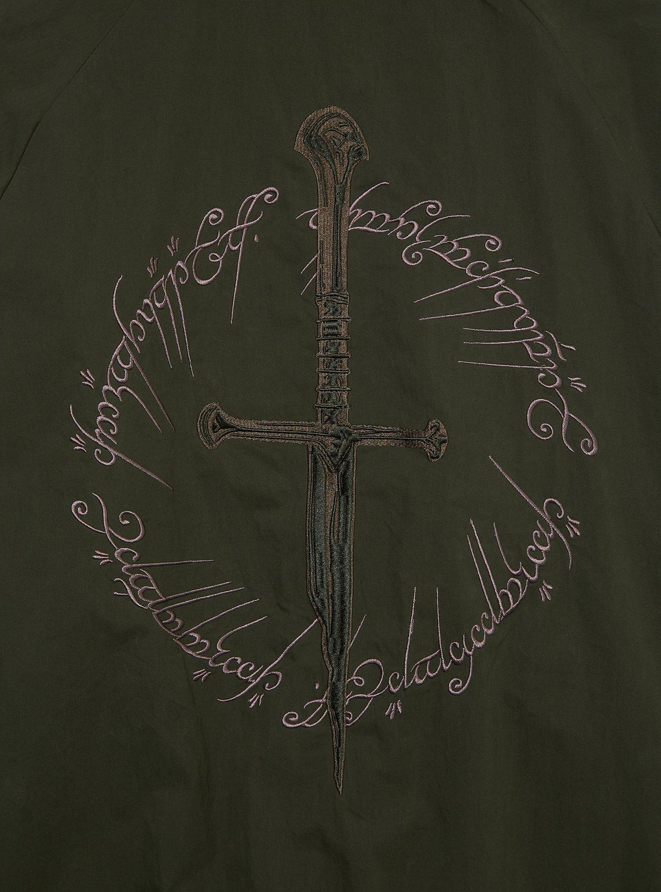 The Lord of the Rings Narsil Tonal Windbreaker - BoxLunch Exclusive, GREEN, alternate