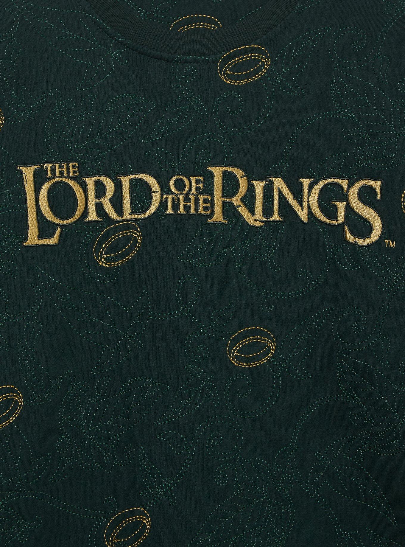 The Lord of the Rings Embroidered Title Crewneck — BoxLunch Exclusive, , hi-res