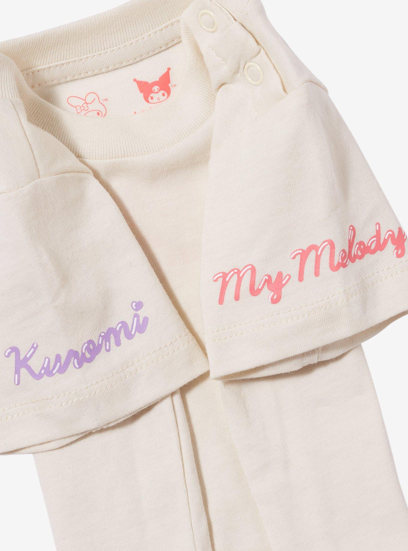 Sanrio My Melody & Kuromi Diner Infant Overall & T-Shirt Set - BoxLunch Exclusive, LIGHT PINK, alternate