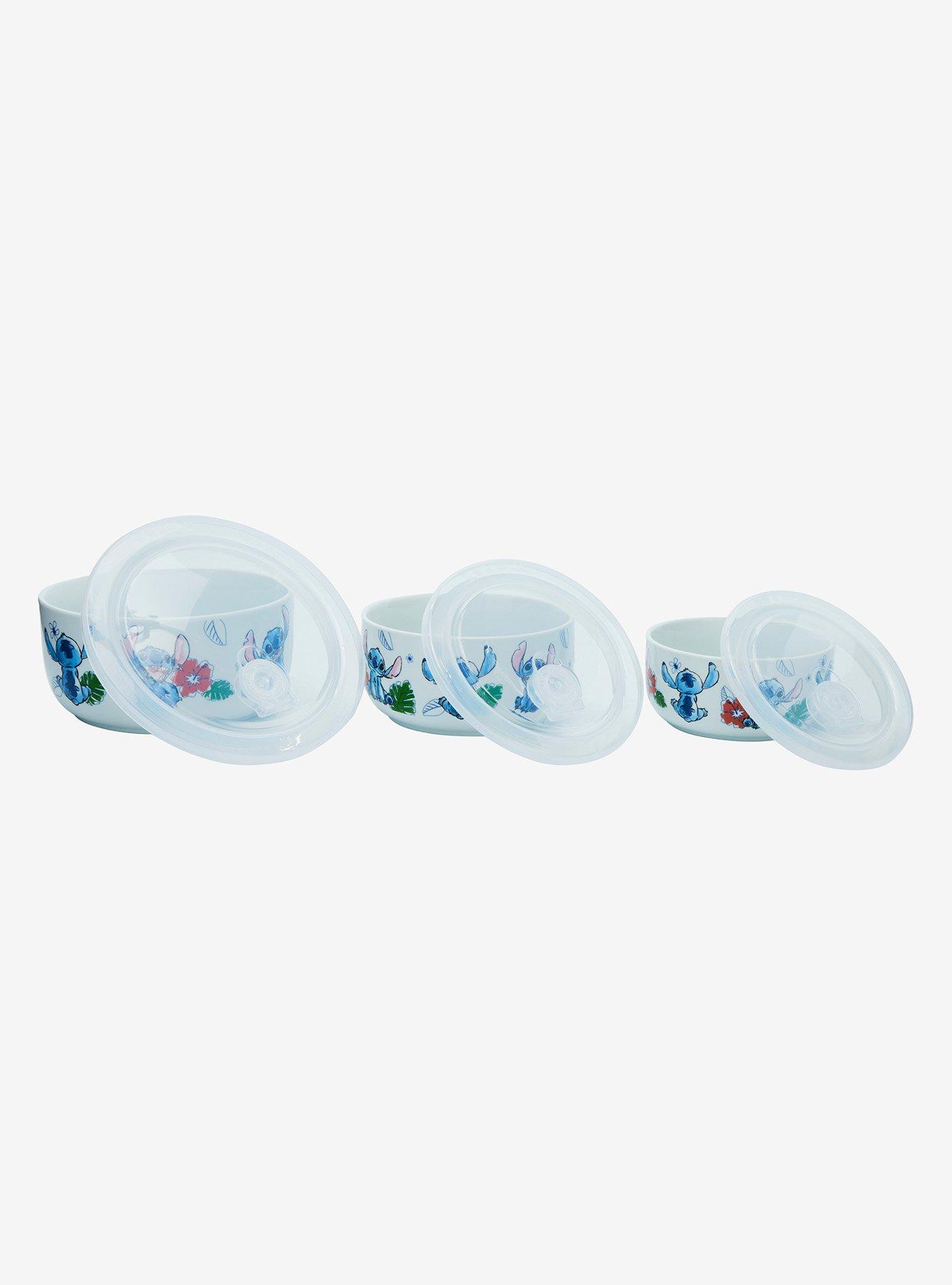 Disney Lilo & Stitch Sketch Stitch Hibiscus Bowl Set, , hi-res