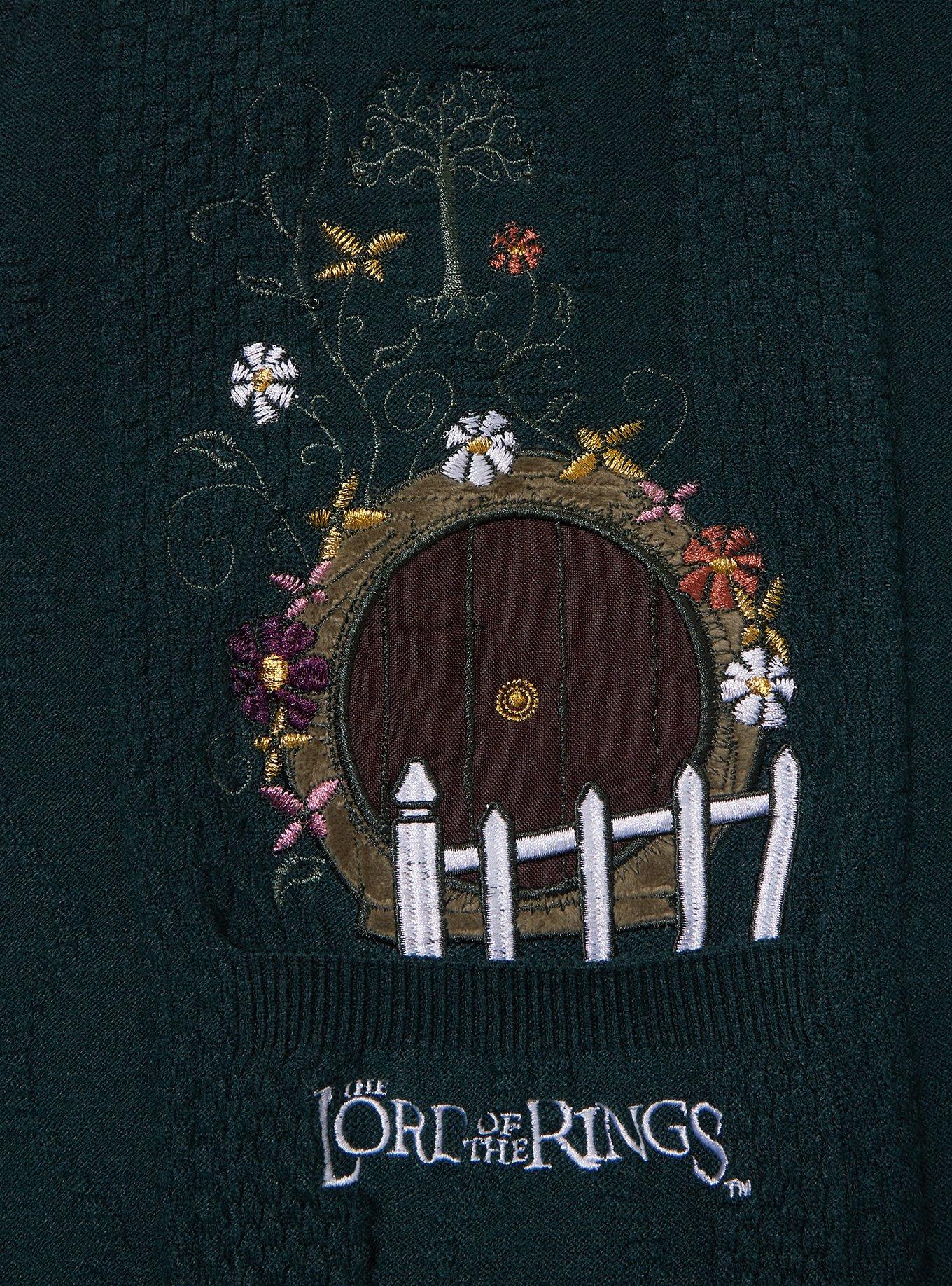 The Lord of the Rings Hobbit Home Women's Plus Size Cardigan — BoxLunch Exclusive, , hi-res