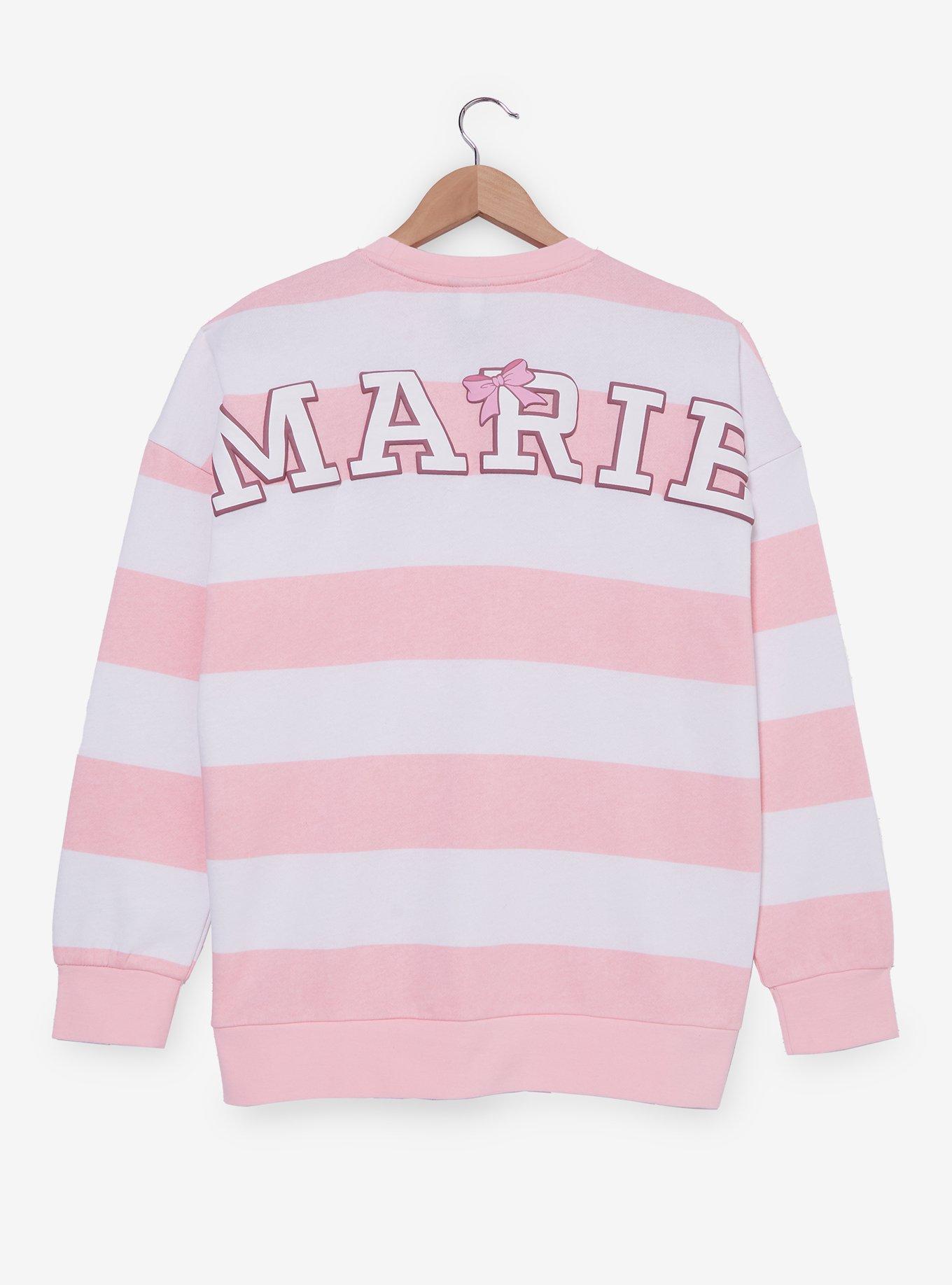 Our Universe Disney The Aristocats Marie Striped Crewneck - BoxLunch Exclusive, PINK, alternate