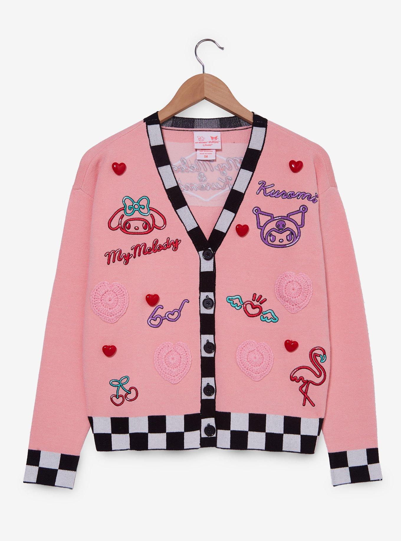 Sanrio My Melody & Kuromi Diner Icons Women's Cardigan - BoxLunch Exclusive, , hi-res