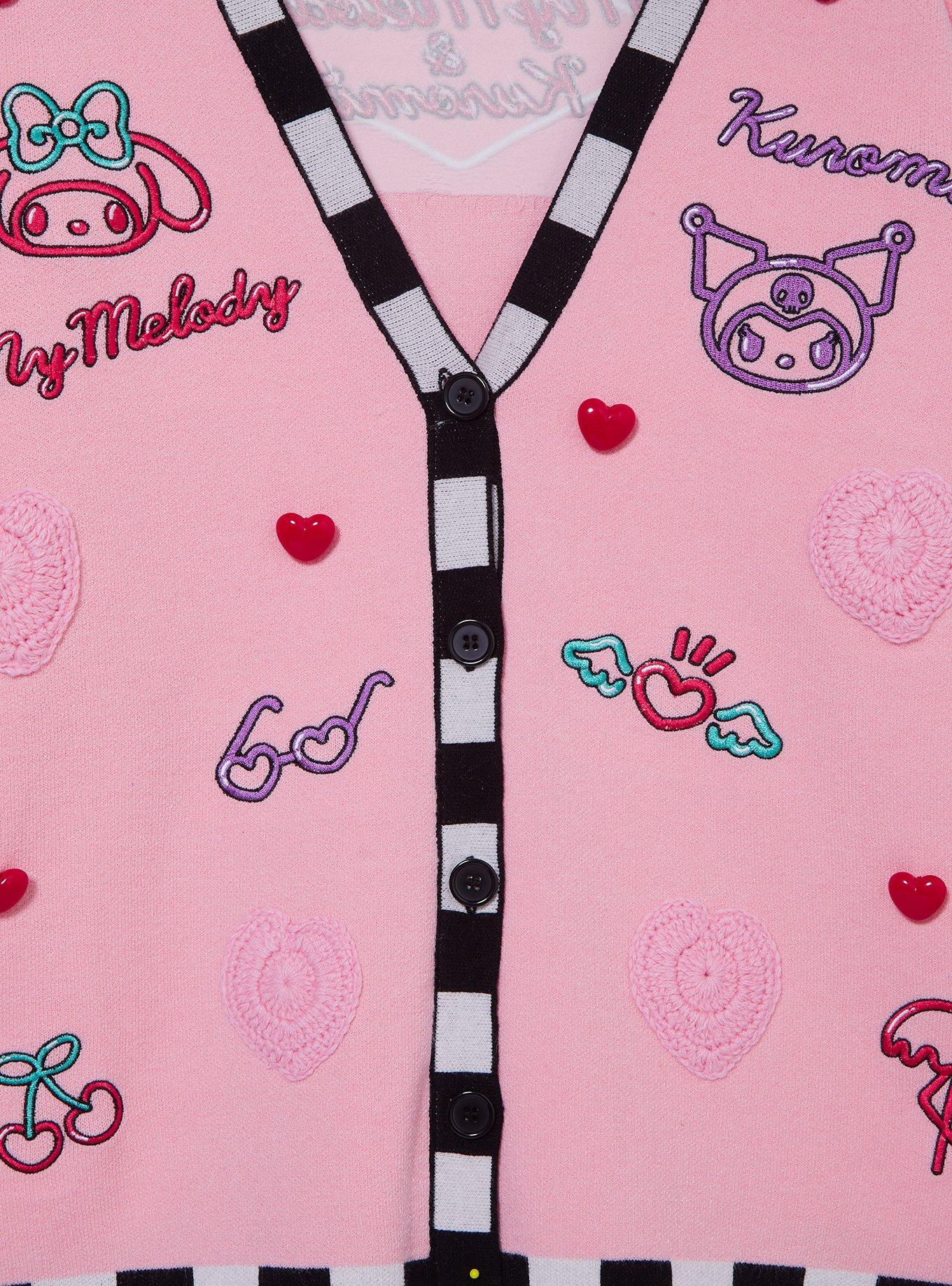 Sanrio My Melody & Kuromi Diner Icons Women's Plus Size Cardigan - BoxLunch Exclusive, , hi-res