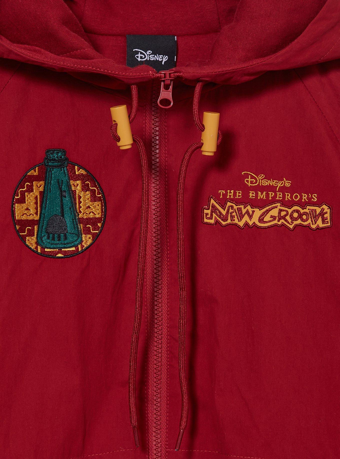 Disney The Emperor's New Groove Kuzco No Touchy! Windbreaker — BoxLunch Exclusive, DARK RED, alternate