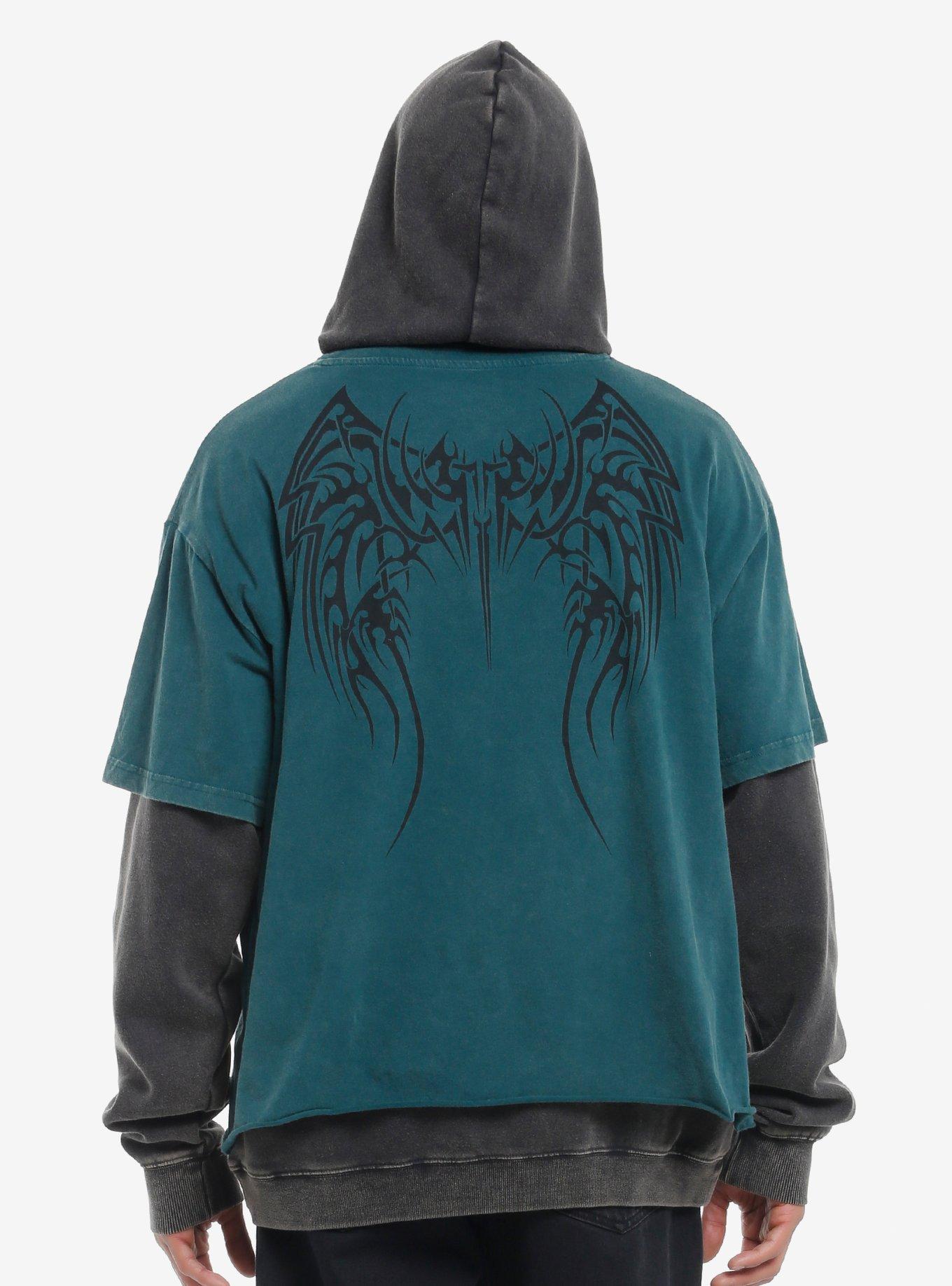 Oblivion Oversized Twofer Hoodie, , hi-res