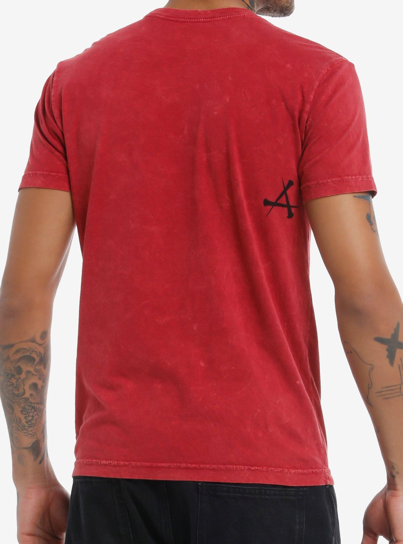 Affliction Toxic Wrath Red Wash T-Shirt