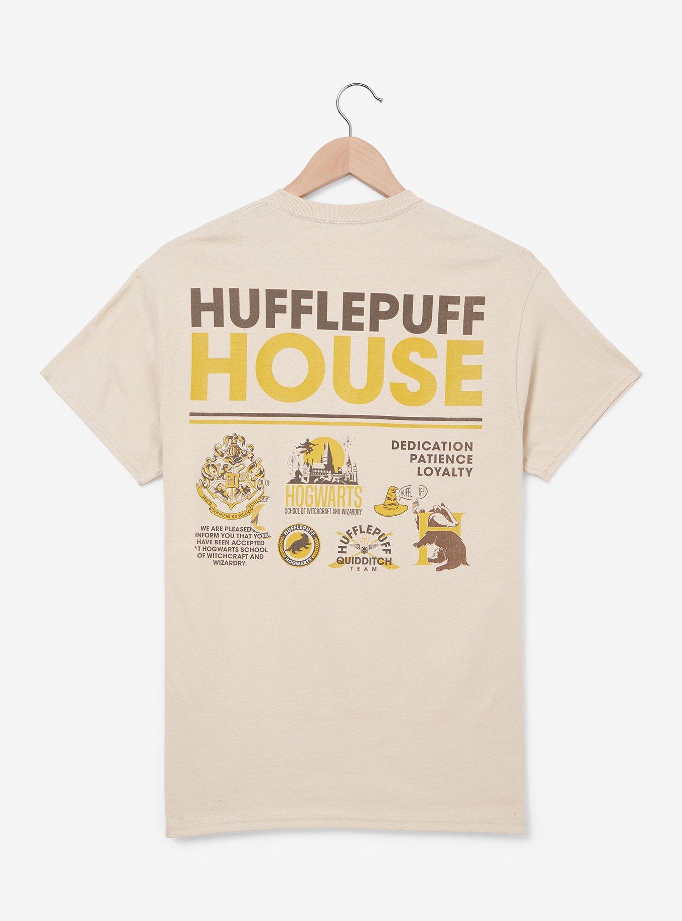 Harry Potter Hufflepuff House T-Shirt — BoxLunch Exclusive, OFF WHITE, alternate