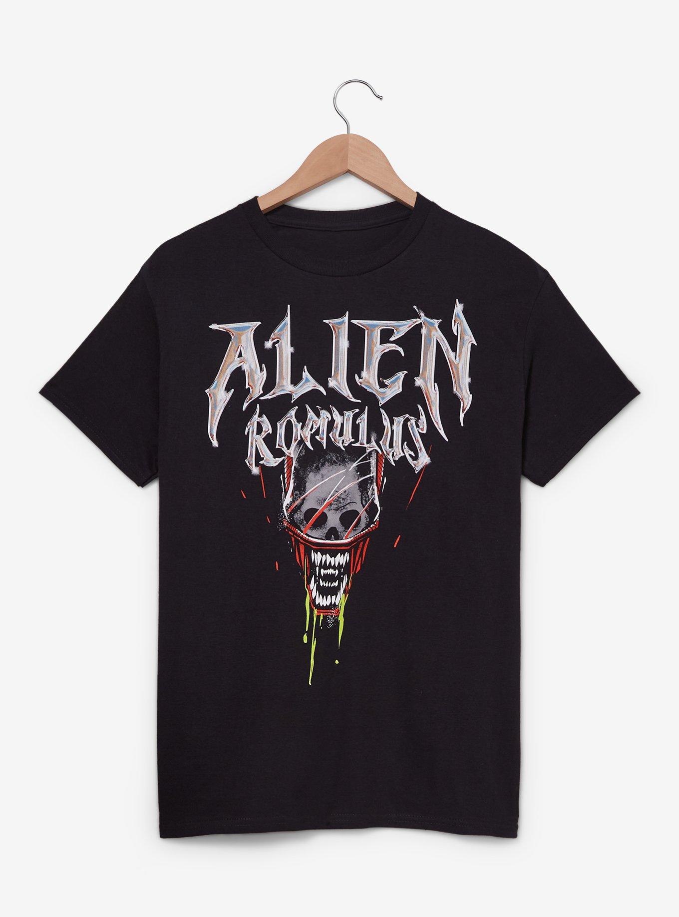 Alien: Romulus Chrome X-Ray Portrait T-Shirt - BoxLunch Exclusive, BLACK, alternate